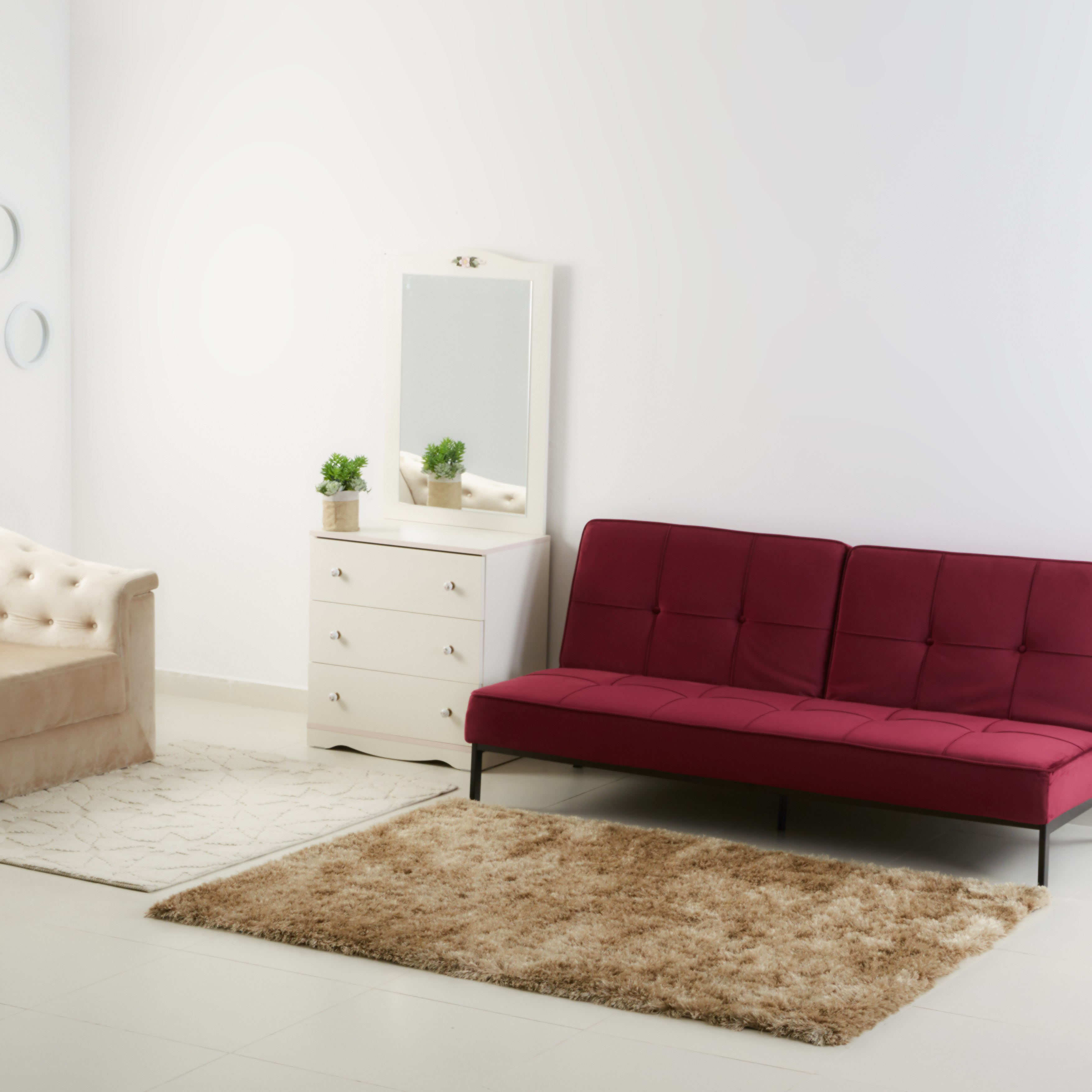مرآة بتفاصيل أزهار بدون طاولة تزيين من كاميليا-hbxfurniture-kidsroom-kidsdressersandmirrors-image-5