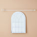 Abstract White-Brushed Extendable Curtain Rod - 71-122 cm-Rods-thumbnailMobile-0