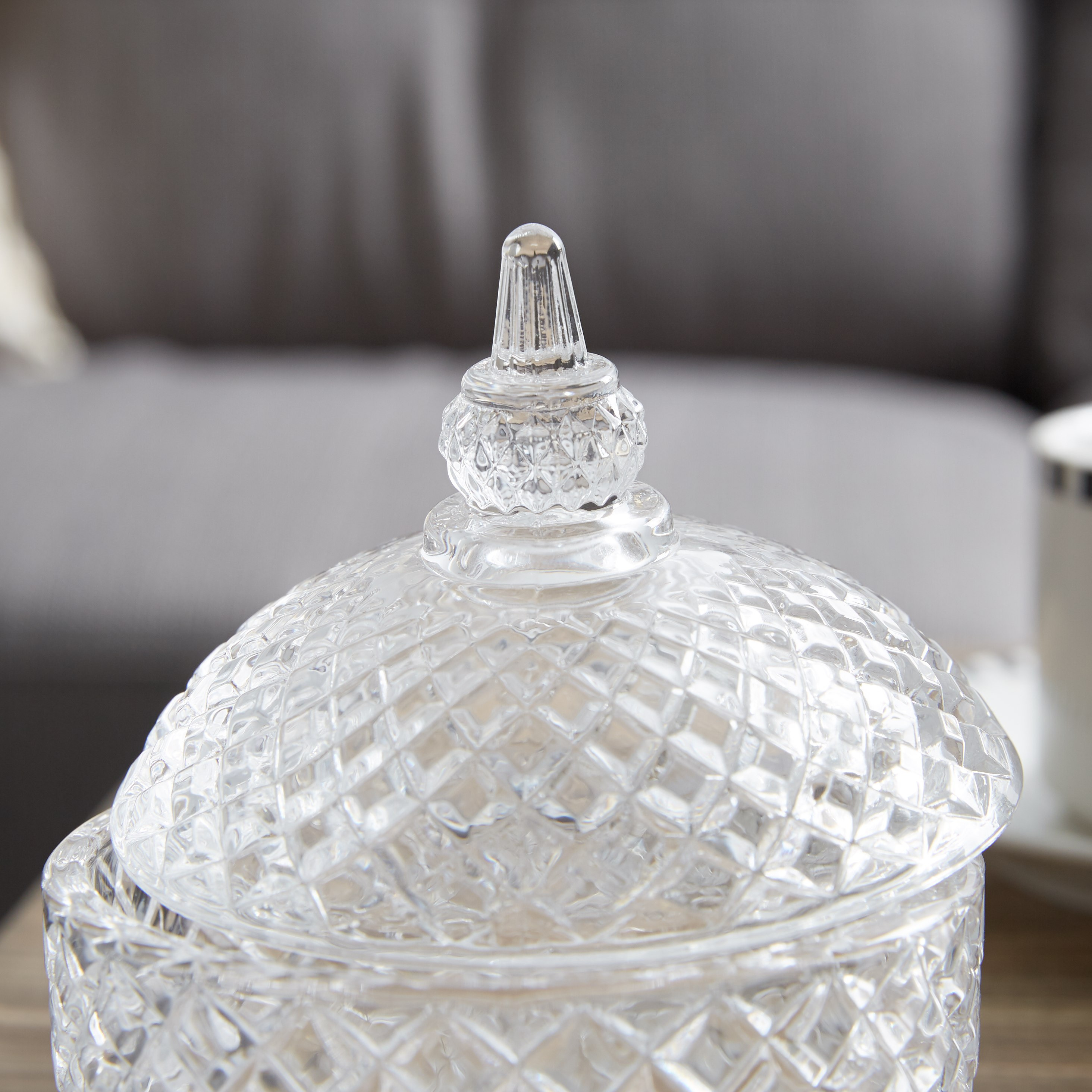 Crystal Cut Candy Bowl with Lid-hbxdecorandfurnishings-tabletop-serveware-image-3