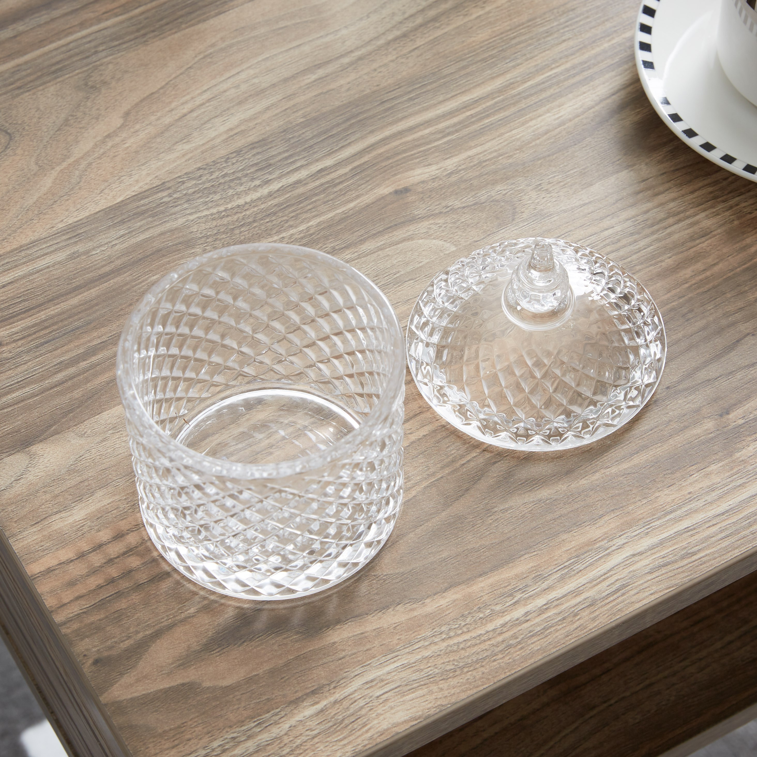 Crystal Cut Candy Jar with Lid-hbxdecorandfurnishings-tabletop-serveware-image-2