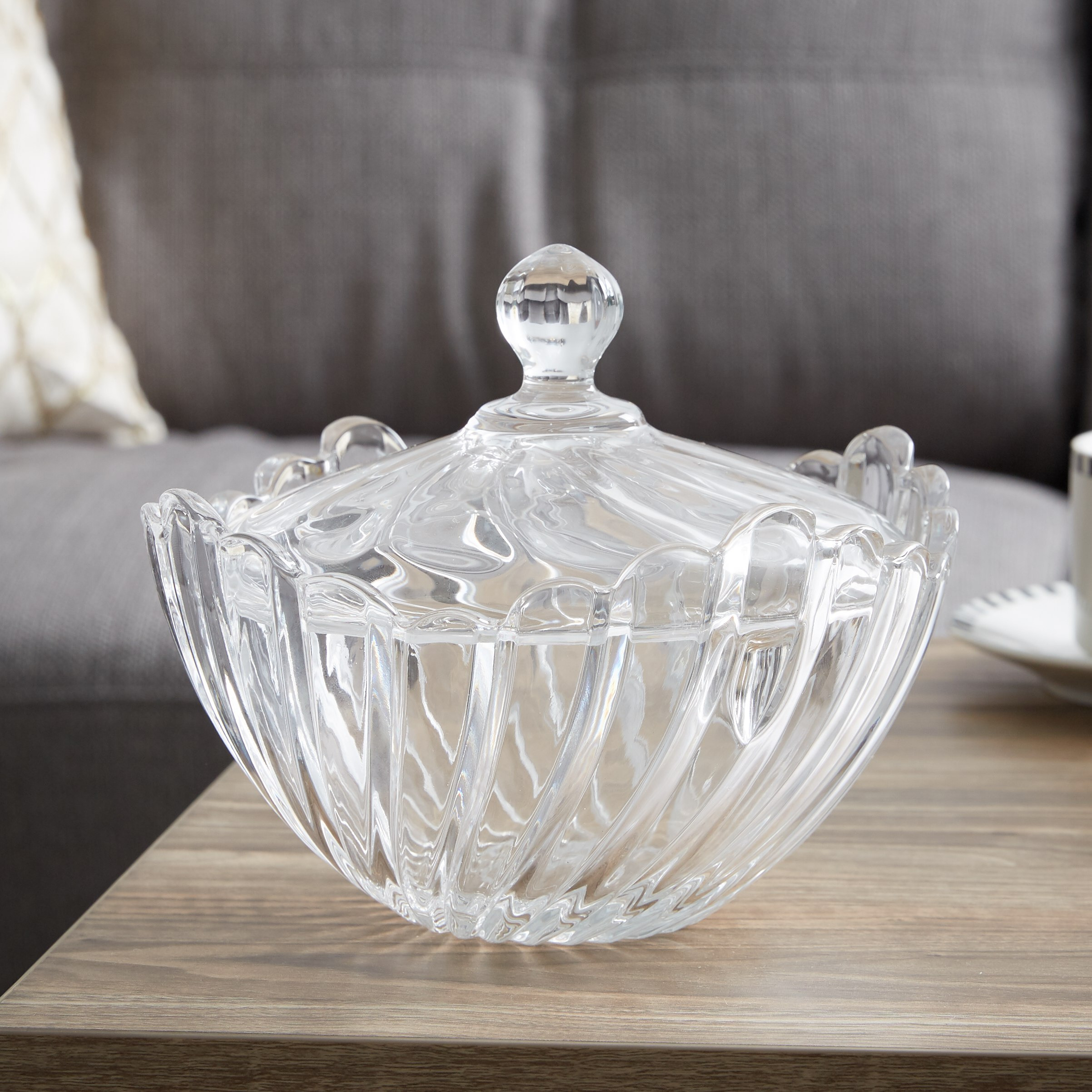 وعاء فاكهة كريستال مع غطاء-hbxdecorandfurnishings-tabletop-serveware-image-1