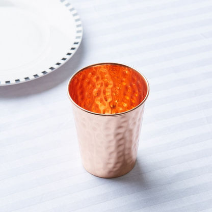 Copper Tumbler with Hammered Finish