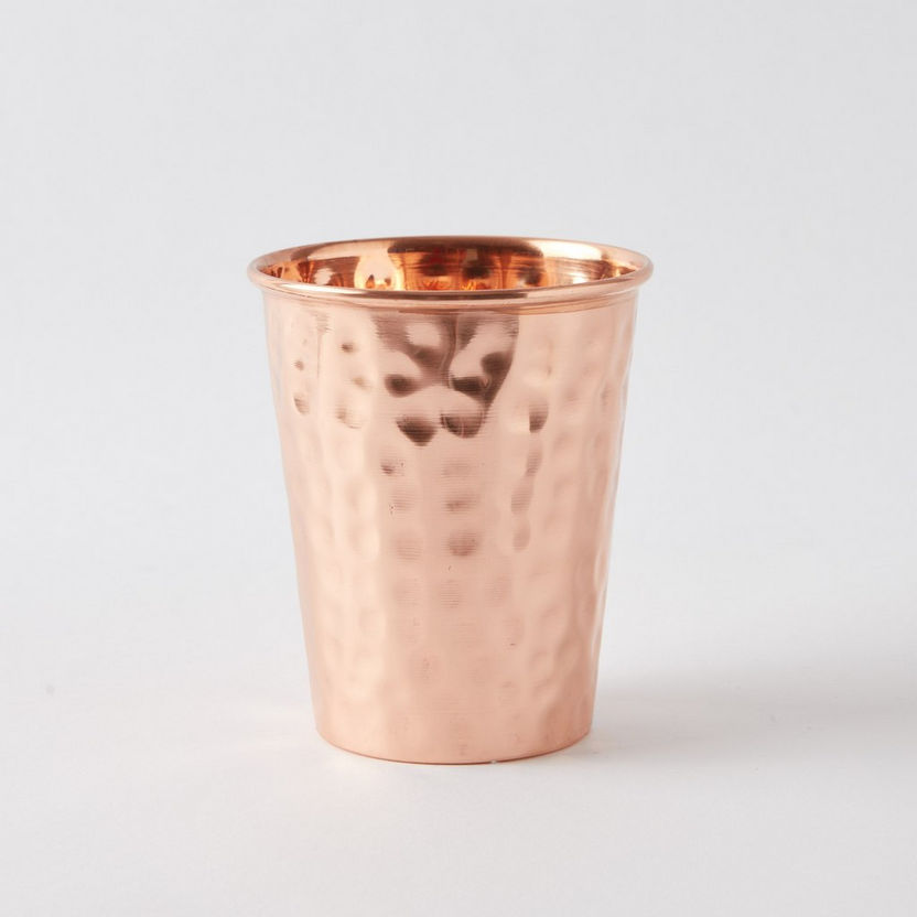 Copper Tumbler with Hammered Finish-Water Bottles and Jugs-image-3