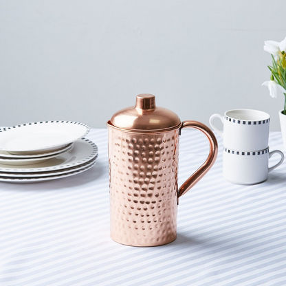 Copper Jug with Hammered Finish - 1.5 L