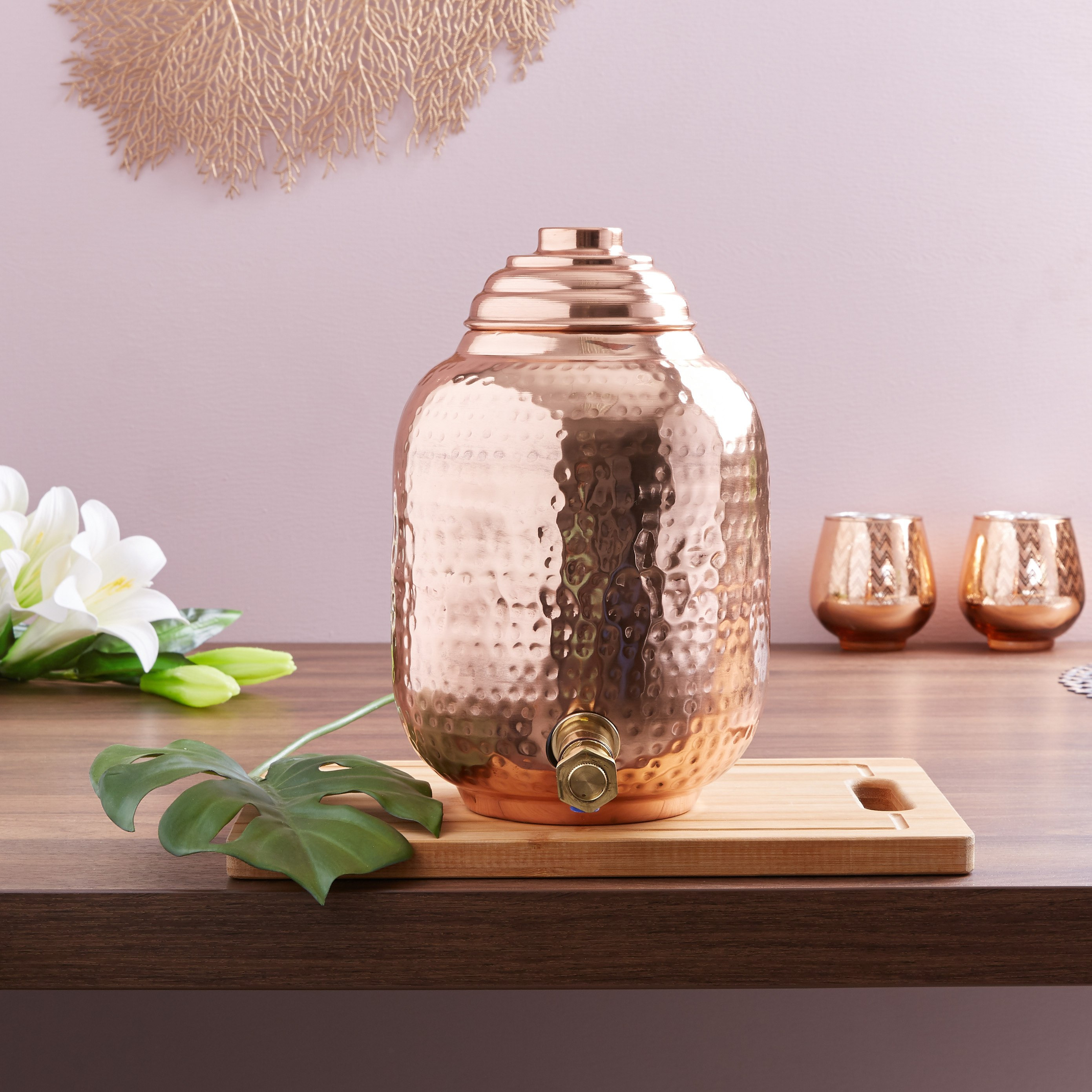 Copper Water Dispenser - 5 L-hbxhomeware-hbxkitchen-image-3