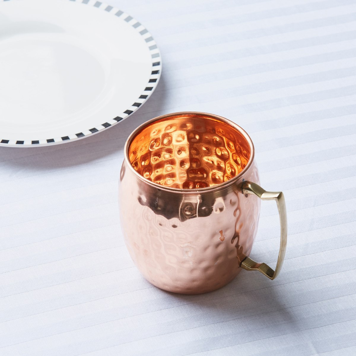 Essence Copper Mule Mug with Hammered Finish - 400 ml-hbxhomeware-hbxkitchen-image-2
