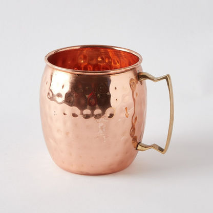 Essence Copper Mule Mug with Hammered Finish - 400 ml-Coffee and Tea Sets-image-6