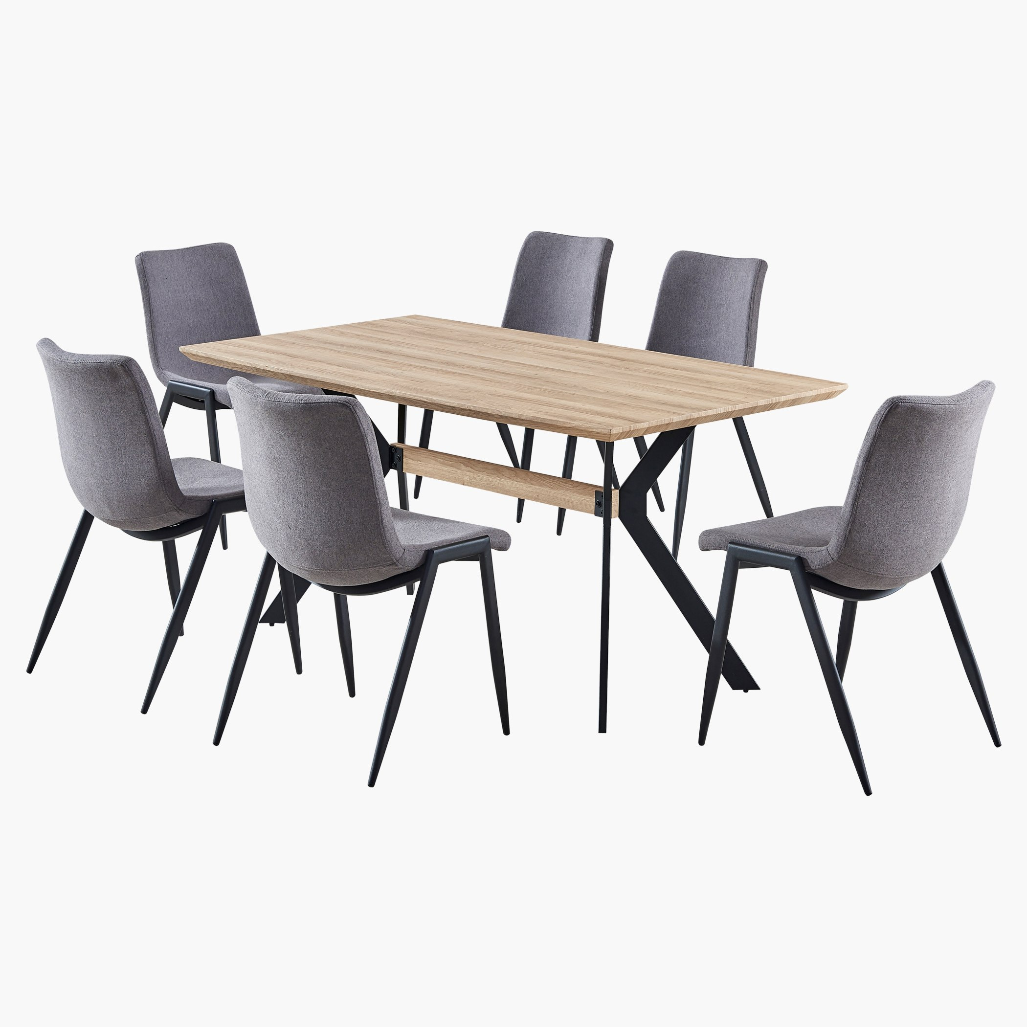 طقم سفرة 6 مقاعد من فيوتشركس-hbxfurniture-diningtablesandsets-diningsets-sixseater-image-1