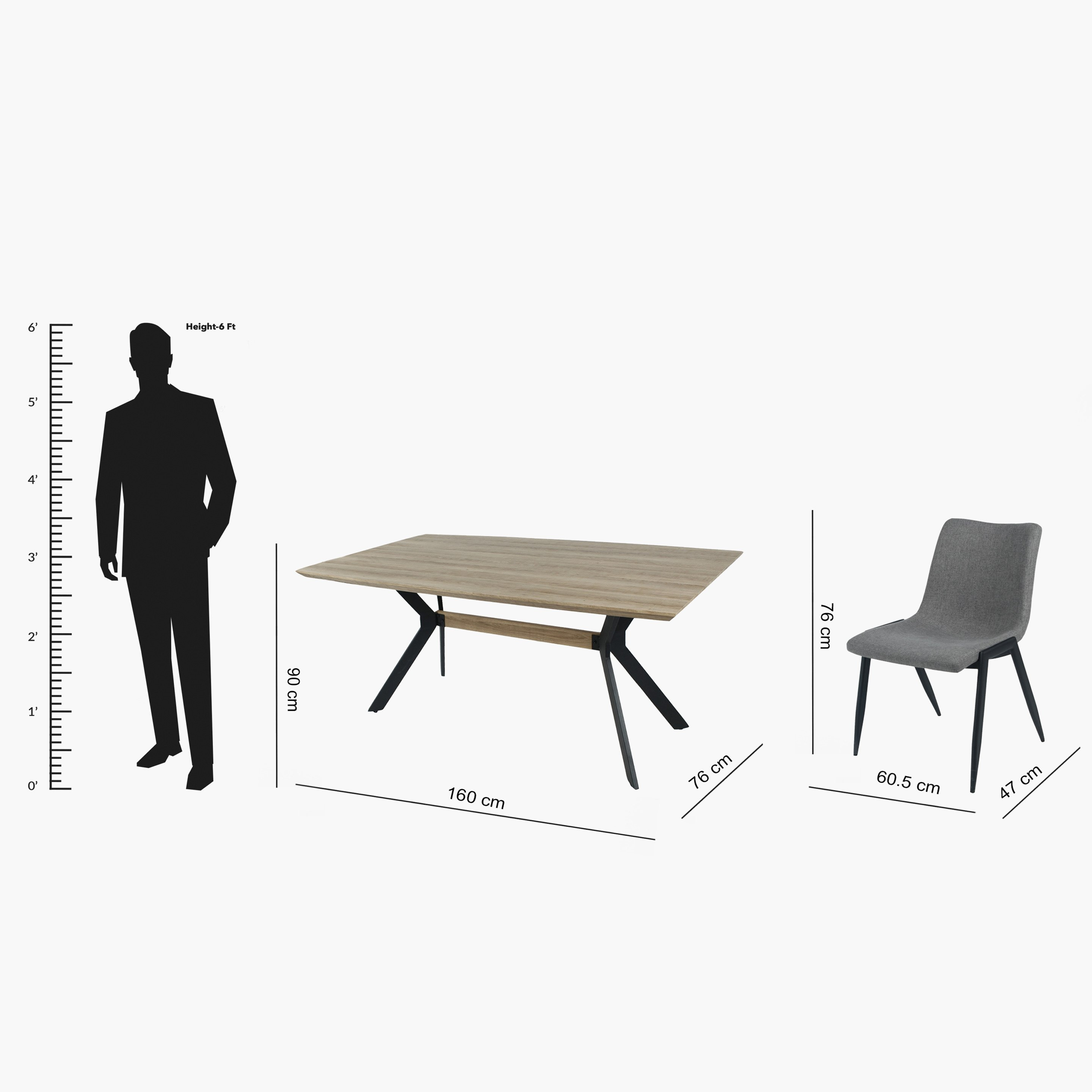 طقم سفرة 6 مقاعد من فيوتشركس-hbxfurniture-diningtablesandsets-diningsets-sixseater-image-10