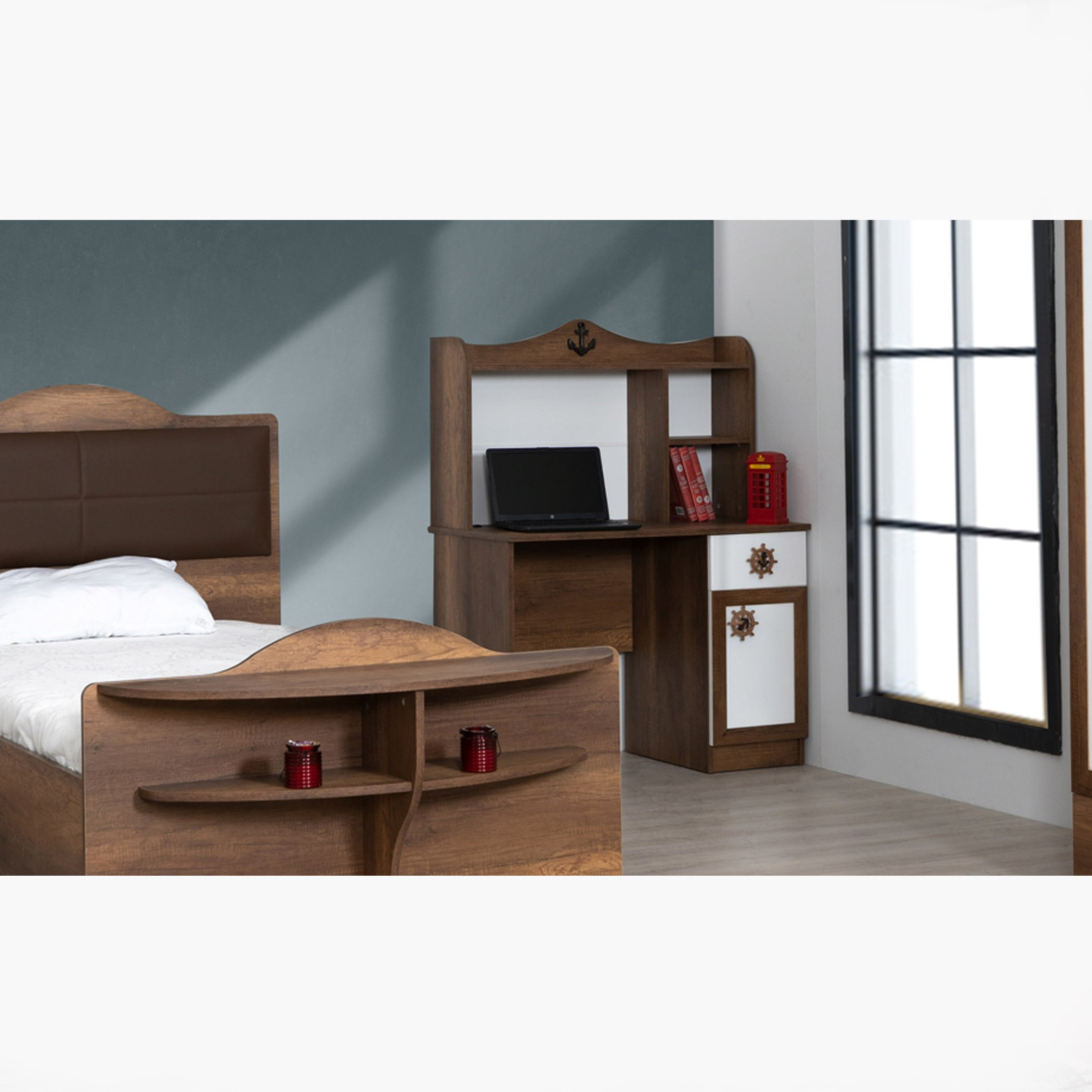مكتب دراسة بمساحة تخزين - كابتن من موڤو -hbxfurniture-office-desks-image-1