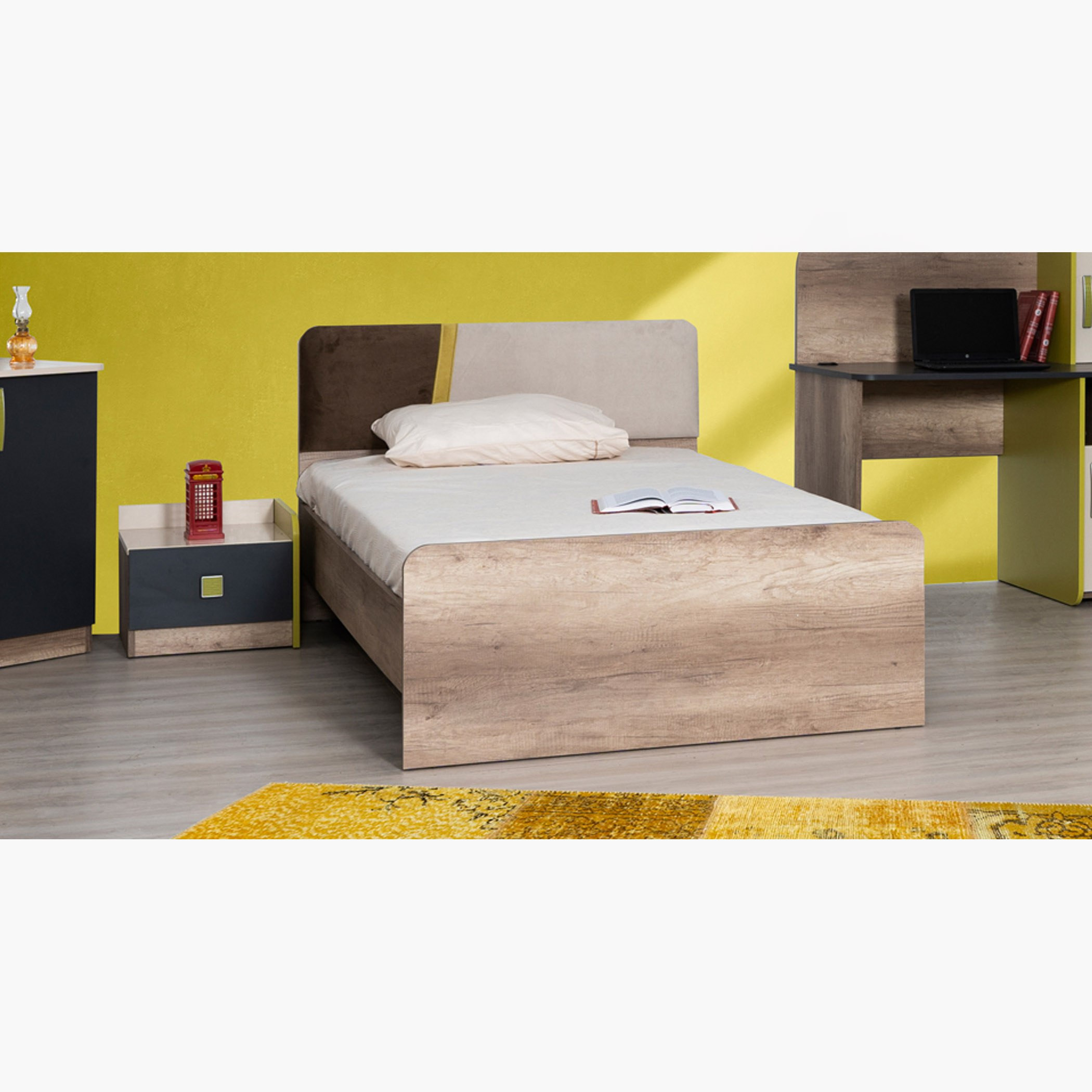 سرير فردي - ميونيخ من موڤو - 200x120 سم-hbxbedroom-bedsandbedsets-beds-twin-image-1