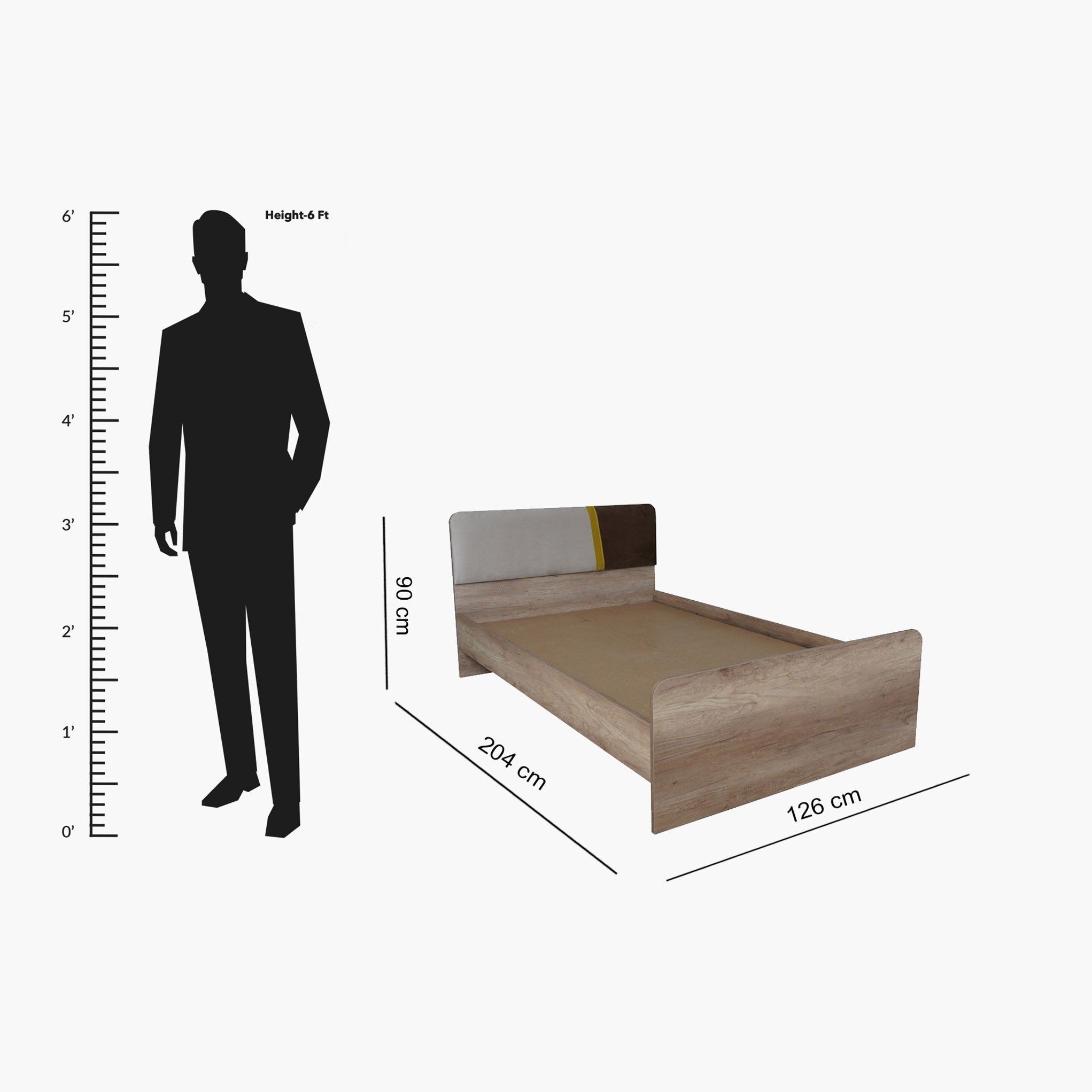 سرير فردي - ميونيخ من موڤو - 200x120 سم-hbxbedroom-bedsandbedsets-beds-twin-image-8