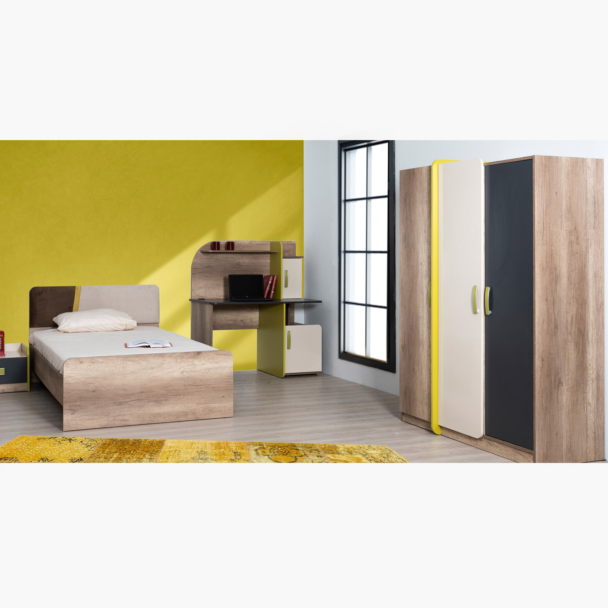 خزانة ملابس بثلاثة أدراج - ميونيخ من موڤو -hbxfurniture-wardrobes-image-1