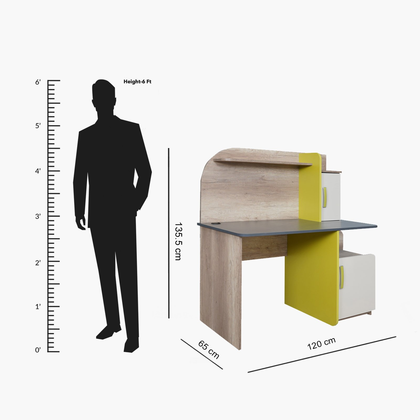 مكتب دراسة بمساحة تخزين - ميونيخ من موڤو -hbxfurniture-office-desks-image-8