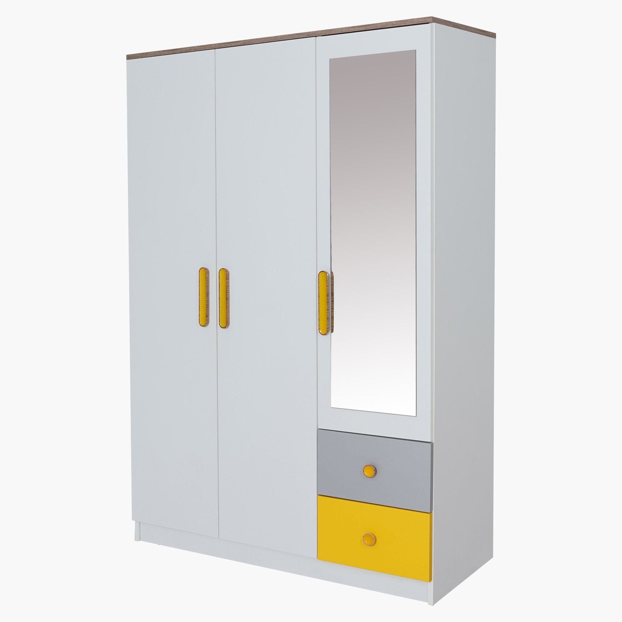 خزانة ملابس بدرجين وثلاثة أبواب مع مرآة من ساني-hbxfurniture-wardrobes-image-3