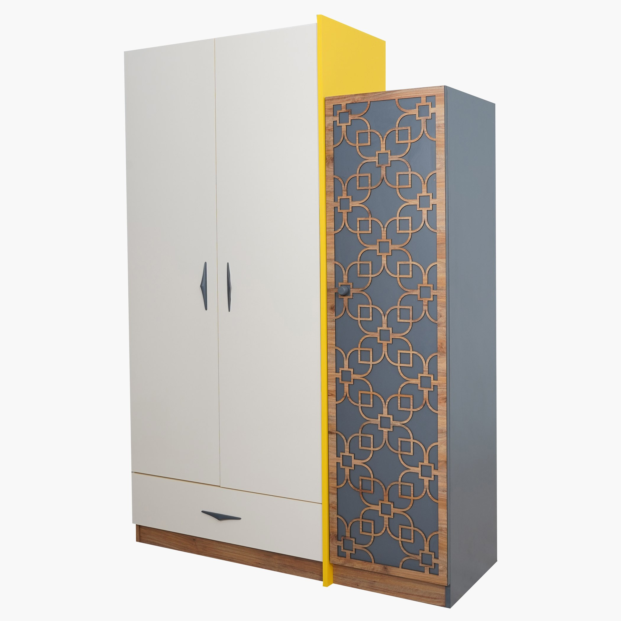 خزانة ملابس 3 أدراج ودرج واحد - تانيا من موڤو-hbxfurniture-wardrobes-image-4