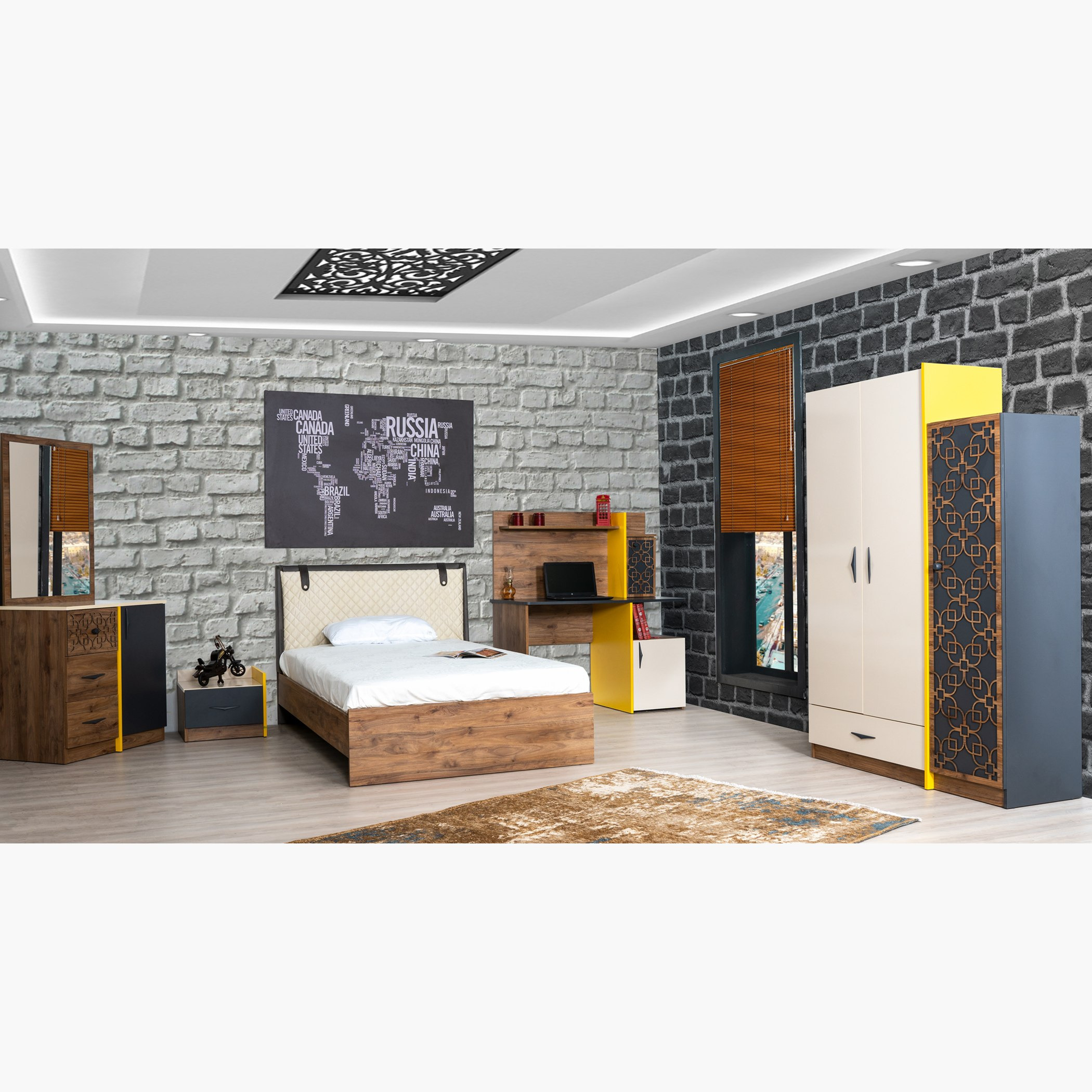 مكتب دراسة متعدد التصاميم بمساحة تخزين - تانيا من موڤو -hbxfurniture-office-desks-image-7