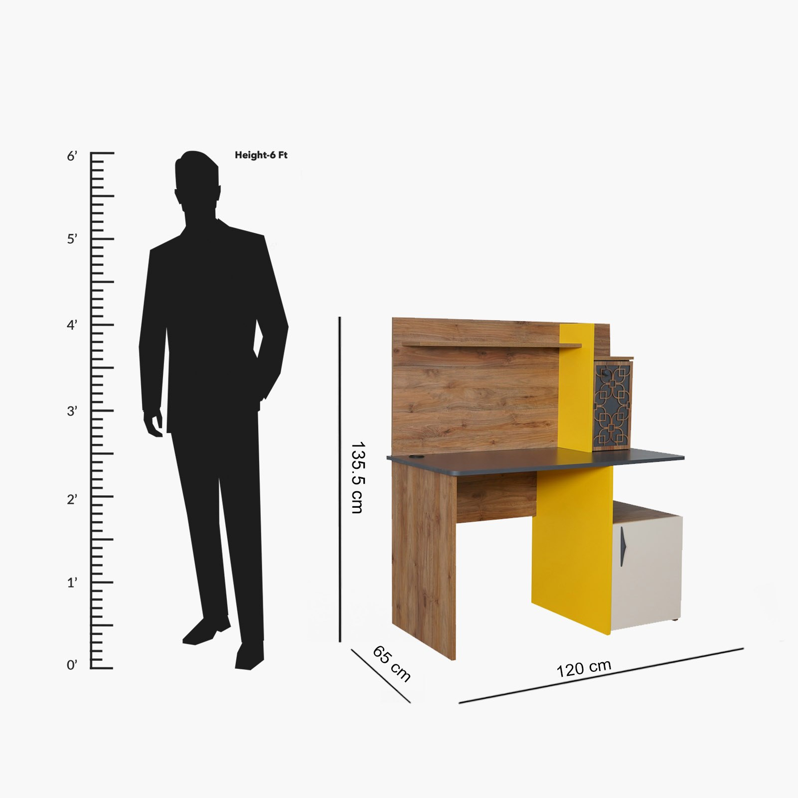 مكتب دراسة متعدد التصاميم بمساحة تخزين - تانيا من موڤو -hbxfurniture-office-desks-image-8