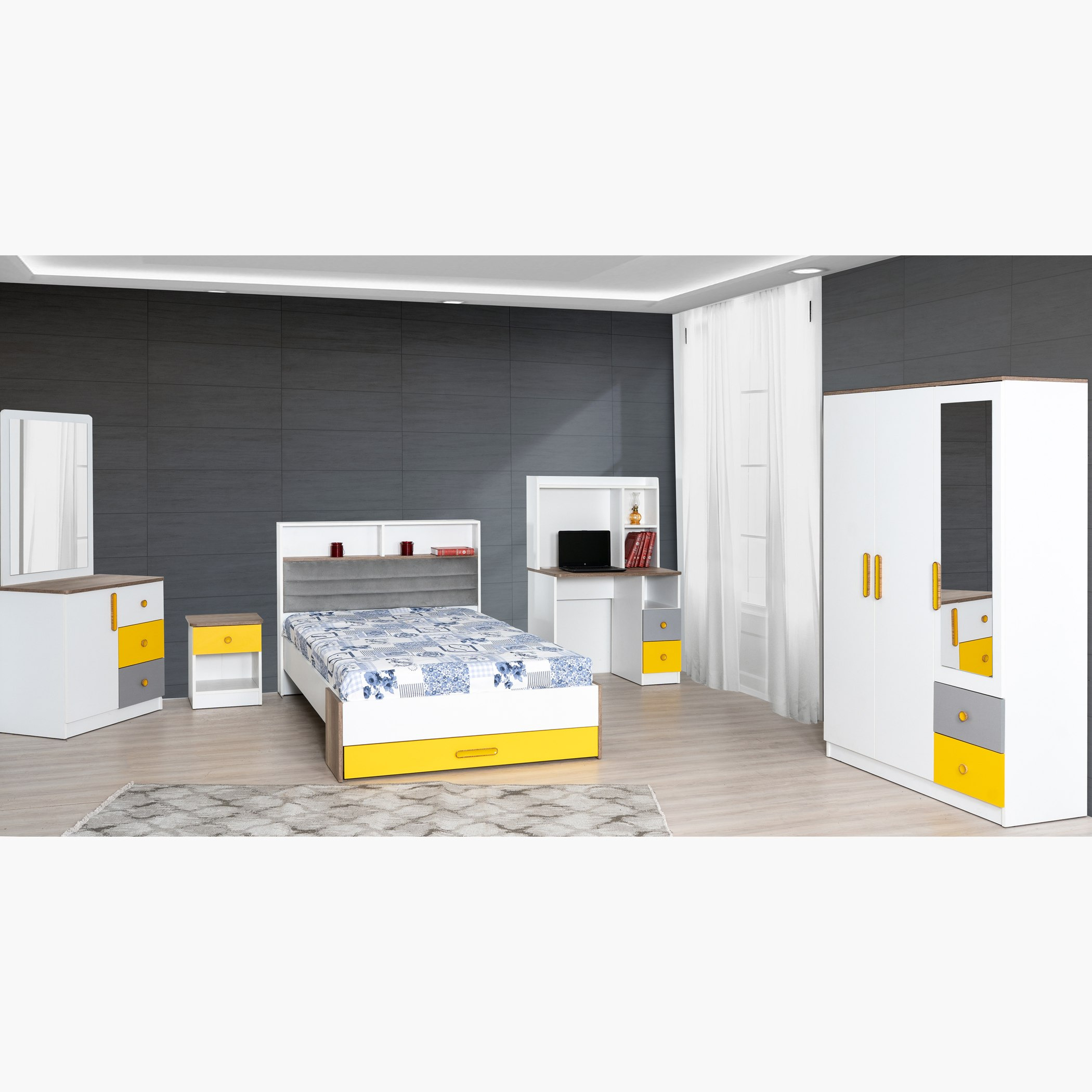 Sunny 1-Drawer Panelled Nightstand-hbxkidsandyouth-nightstands-image-5