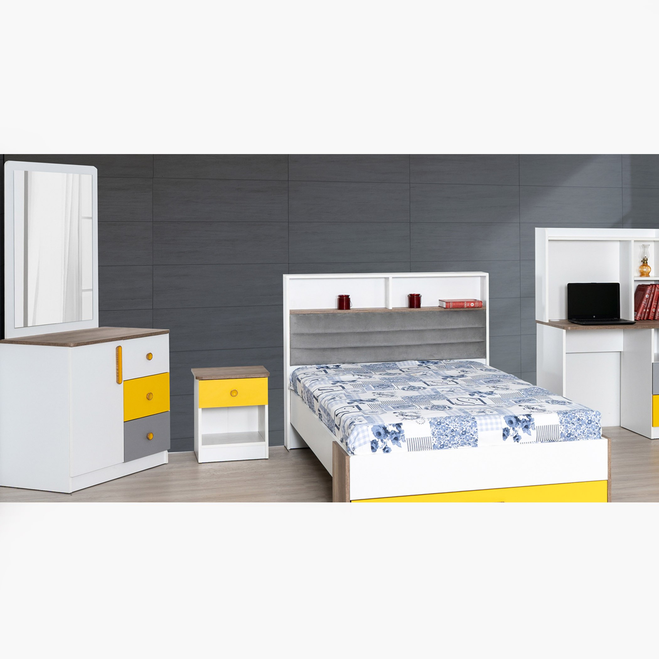 طاولة تزيين بـ3 أدراج دون مرآة من ساني-hbxfurniture-kidsroom-kidsdressersandmirrors-image-1