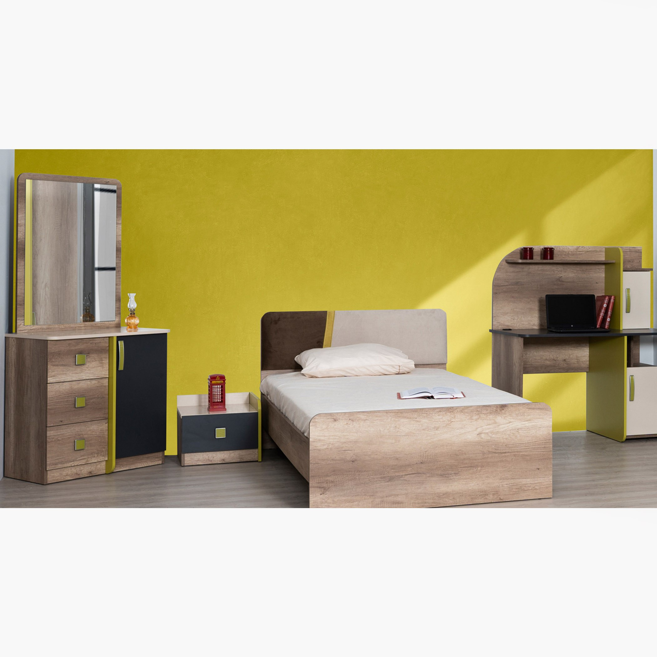 طاولة تزيين بباب واحد وثلاثة أدراج دون مرآة - ميونيخ من موڤو-hbxfurniture-kidsroom-kidsdressersandmirrors-image-1
