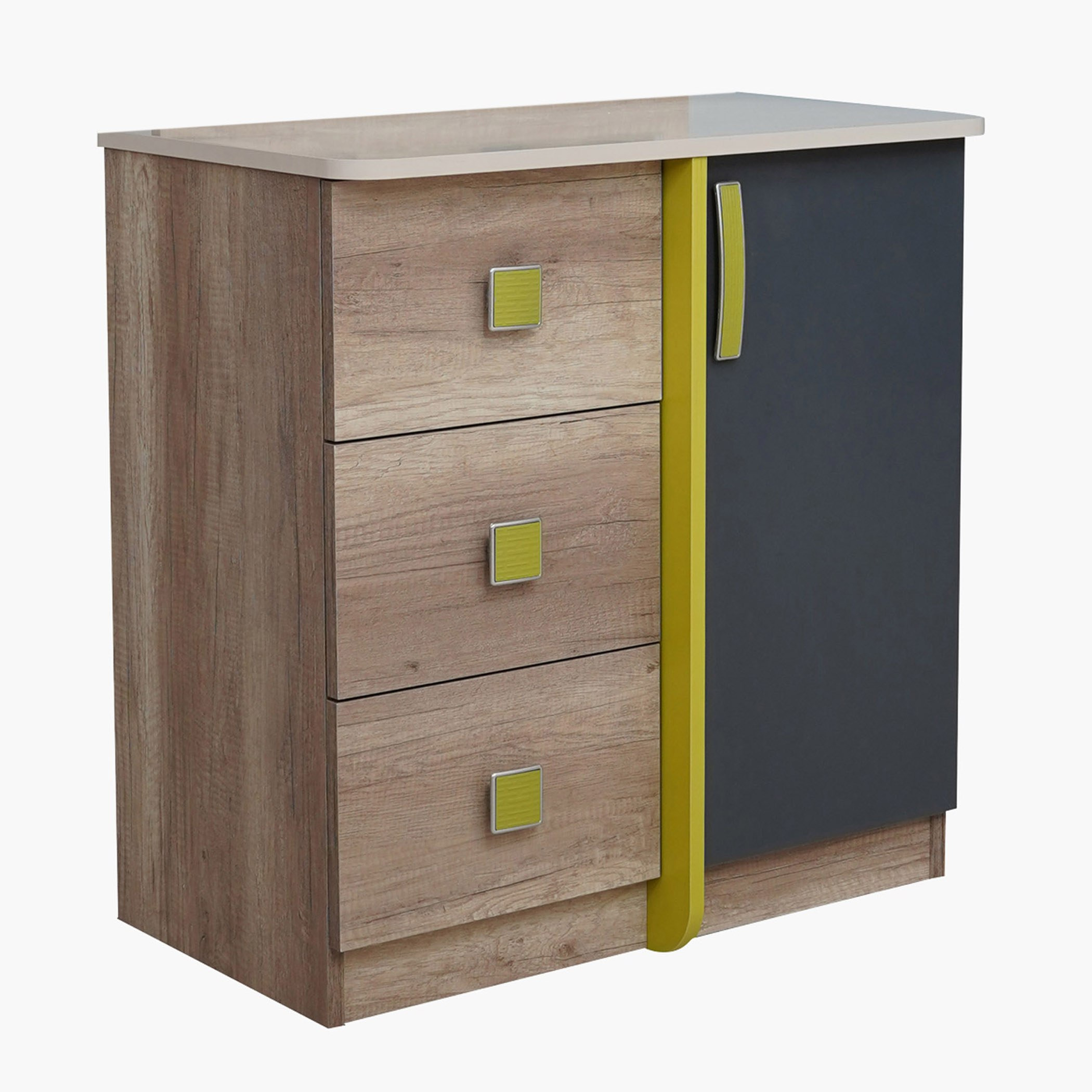 طاولة تزيين بباب واحد وثلاثة أدراج دون مرآة - ميونيخ من موڤو-hbxfurniture-kidsroom-kidsdressersandmirrors-image-2