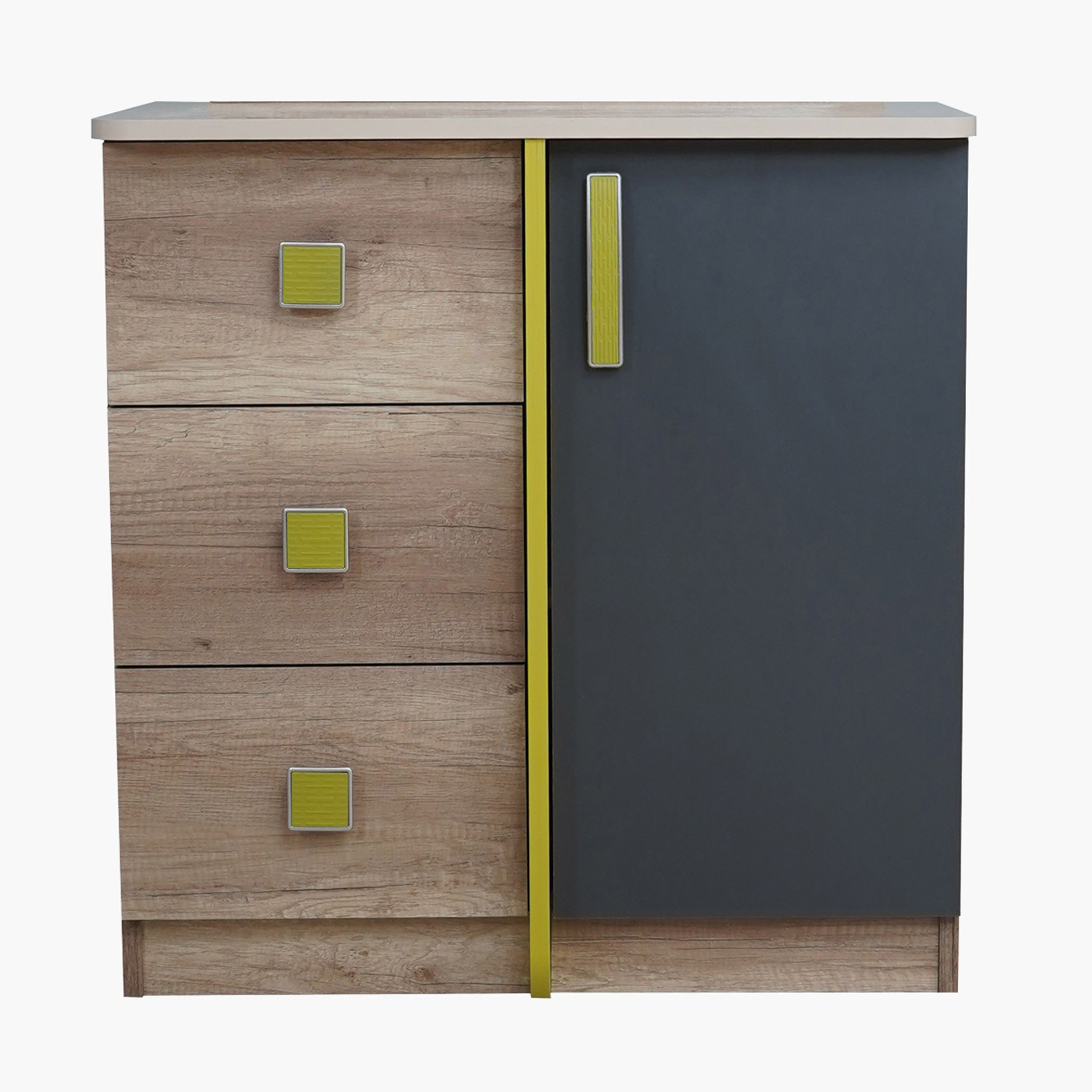 طاولة تزيين بباب واحد وثلاثة أدراج دون مرآة - ميونيخ من موڤو-hbxfurniture-kidsroom-kidsdressersandmirrors-image-3
