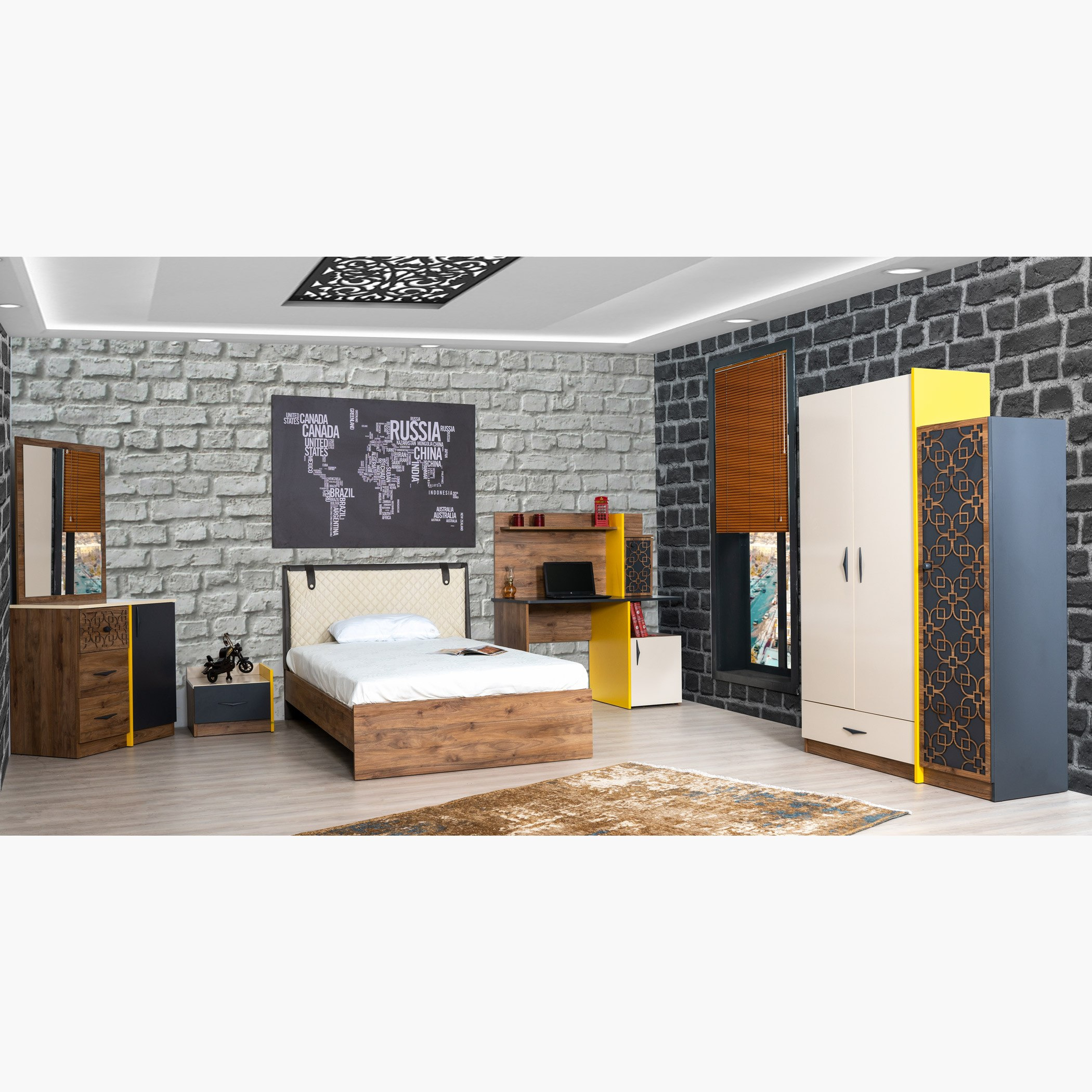 طاولة سرير جانبيّة بدرج واحد - تانيا من موڤو -hbxkidsandyouth-nightstands-image-5