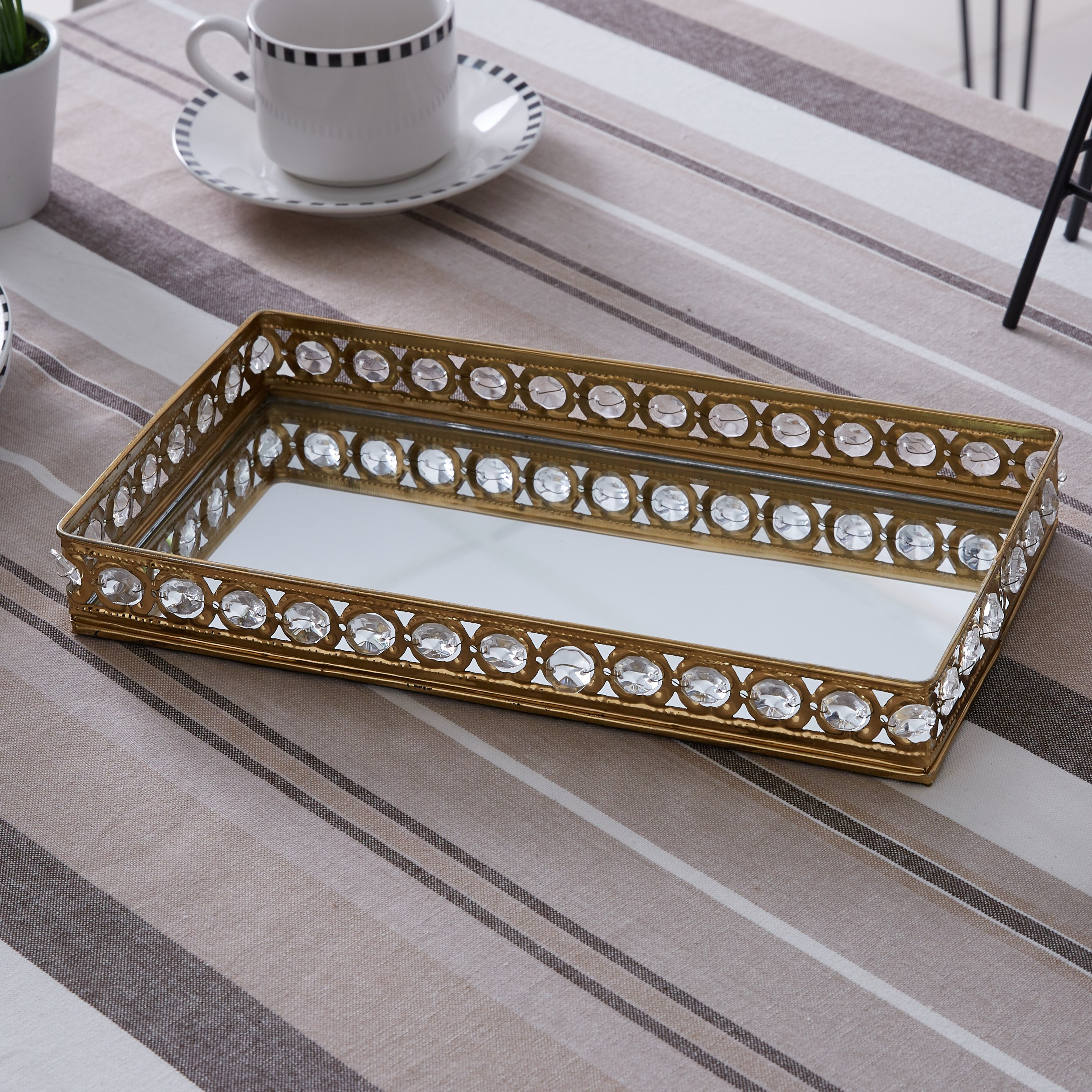صينية كريستال مستطيلة مزيّنة بقاعدة مرآة من كريستال-PROMO_HB_AE_B1G1_250925-image-1