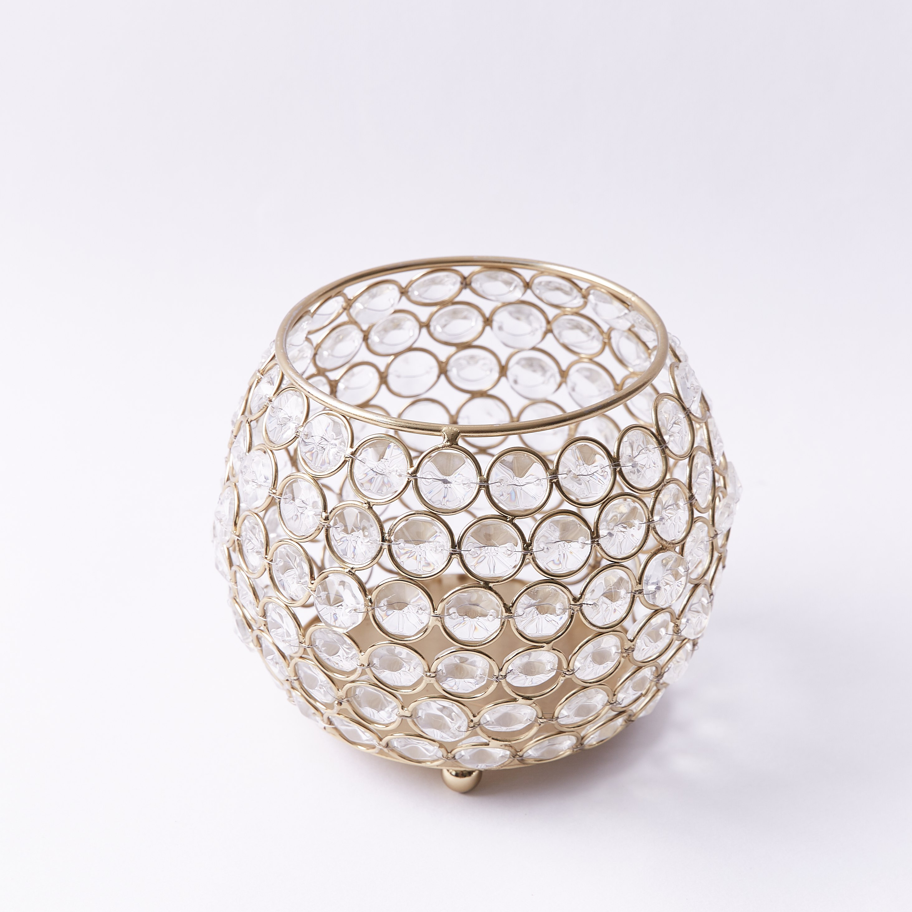 حامل شموع صغيرة  كريستالي من كريستال-hbxlivingroom-decorandaccessories-candleholders-image-4