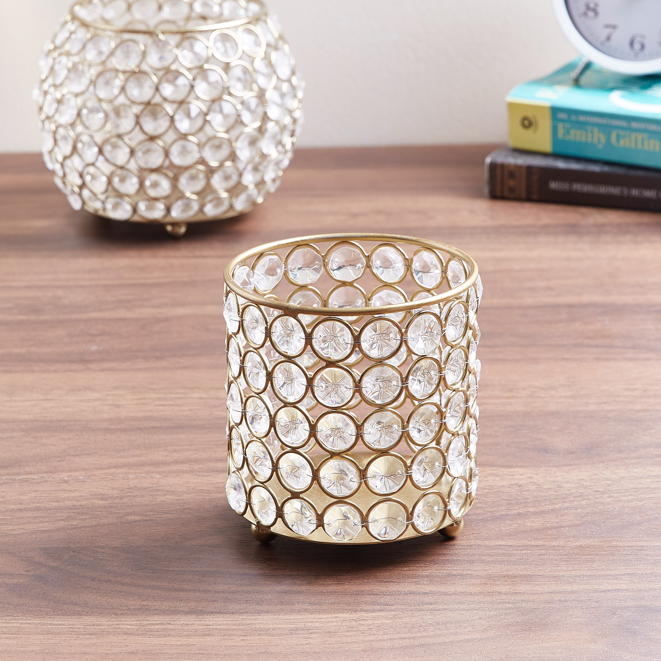 حامل شموع فوتيف مزين من كريستال-hbxlivingroom-decorandaccessories-candleholders-image-1