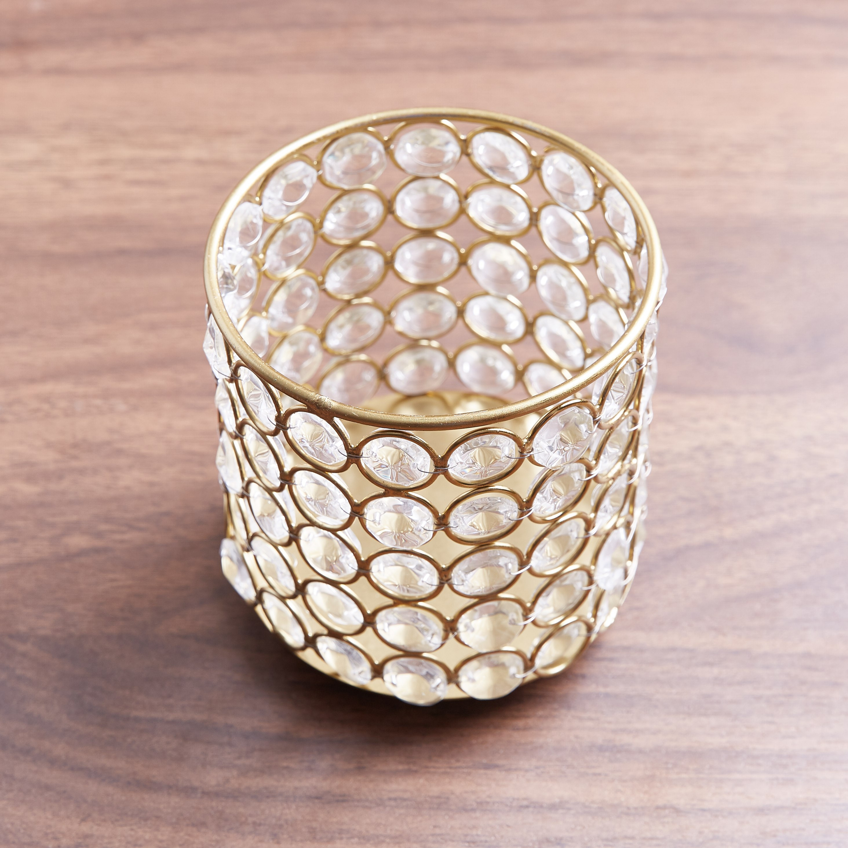 حامل شموع فوتيف مزين من كريستال-hbxlivingroom-decorandaccessories-candleholders-image-2