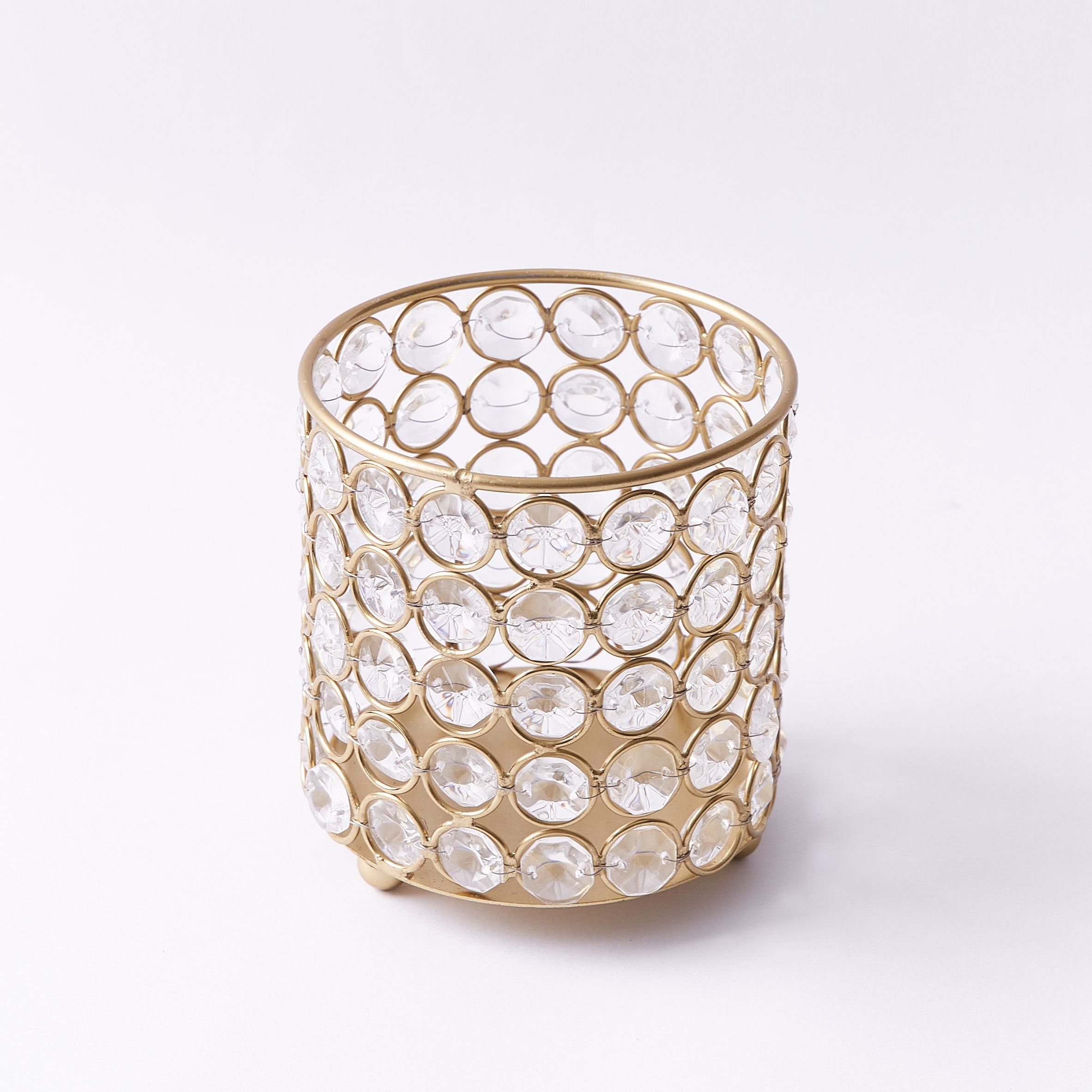 حامل شموع فوتيف مزين من كريستال-hbxlivingroom-decorandaccessories-candleholders-image-4