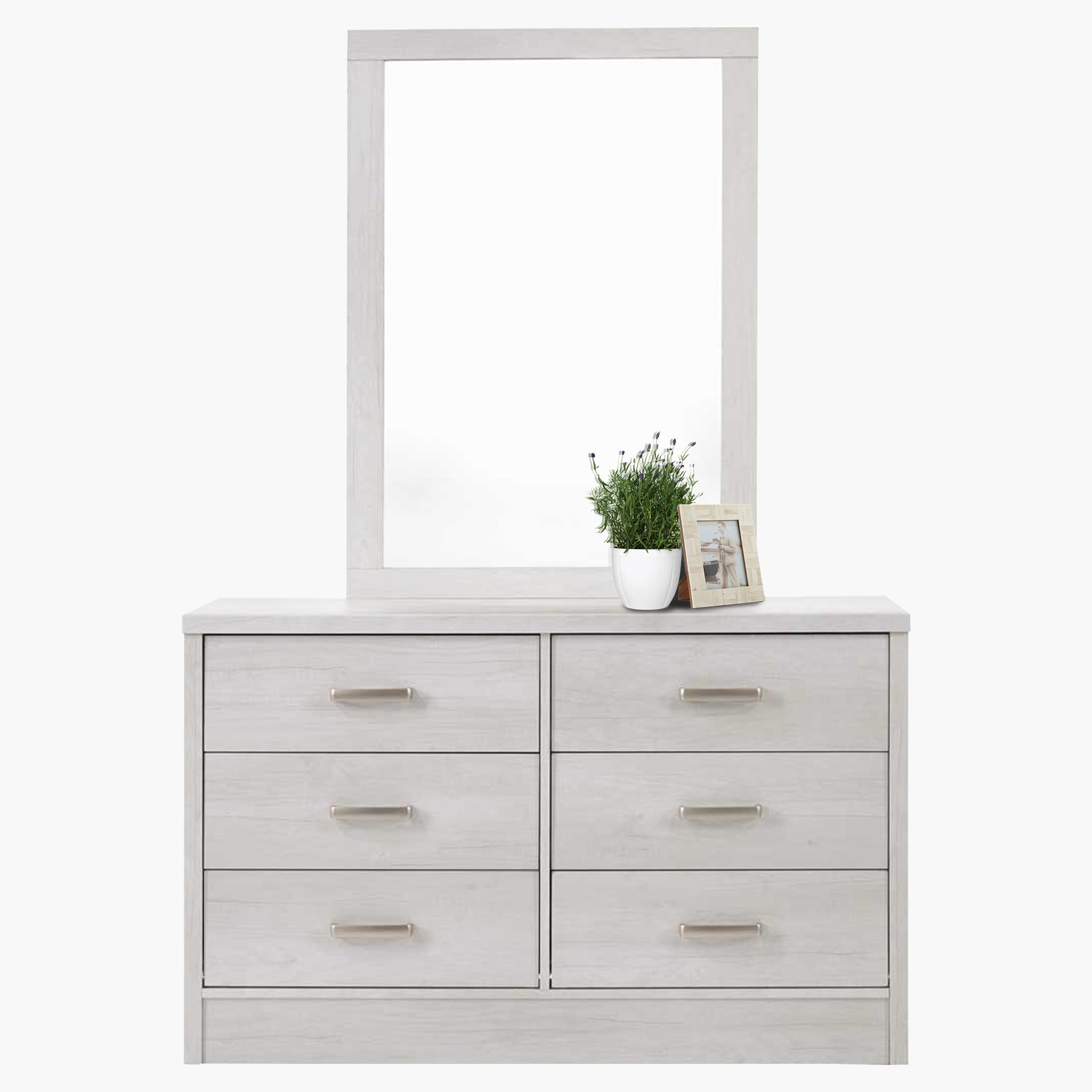 طاولة تزيين كبيرة 6 أدراج دون مرآة من بليندا-hbxfurniture-bedroom-dressersandmirrors-image-5