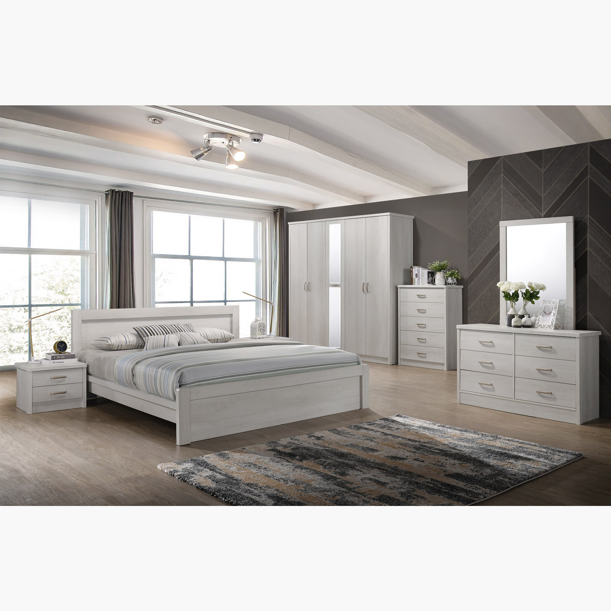 طاولة تزيين كبيرة 6 أدراج دون مرآة من بليندا-hbxfurniture-bedroom-dressersandmirrors-image-6