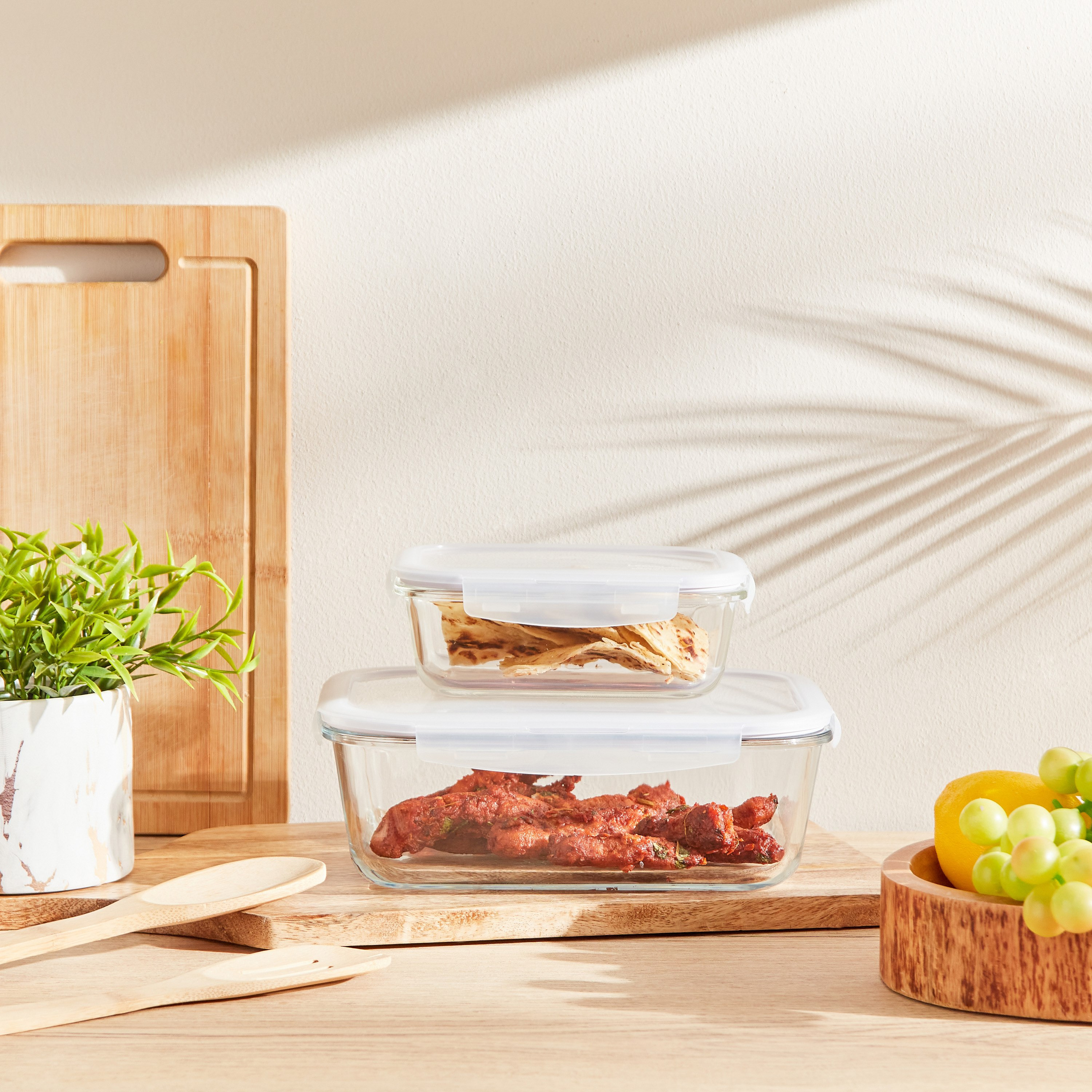 طقم حاويات مستطيلة زجاجية مقاومة للحرارة من لوك أند لوك - 2L لتر-hbxhomeware-hbxkitchen-image-5