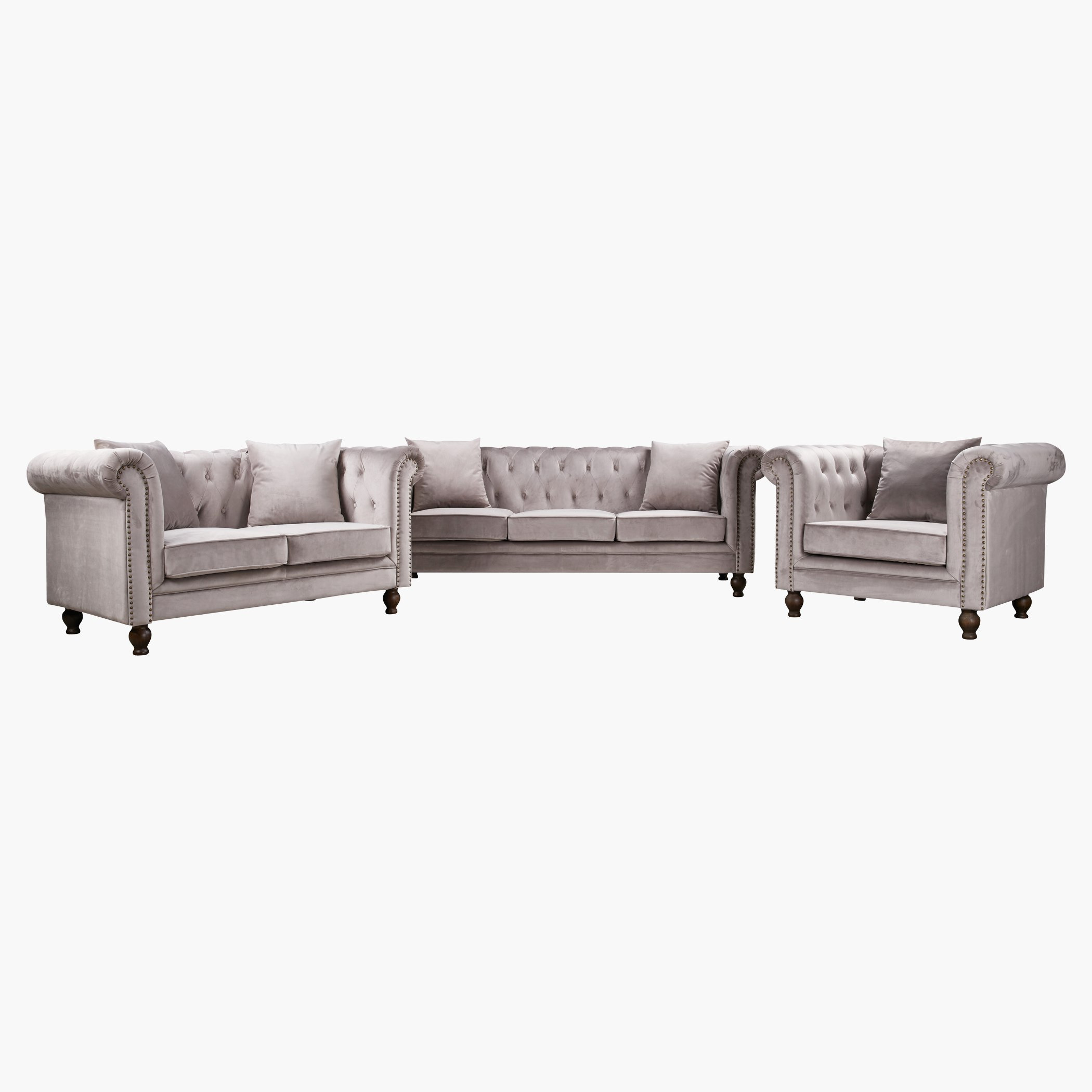 كنبة مخمليّة معنقدة 3 مقاعد مع وسادتين من صوفيا-hbxlivingroom-sofasandarmchairs-sofas-image-6