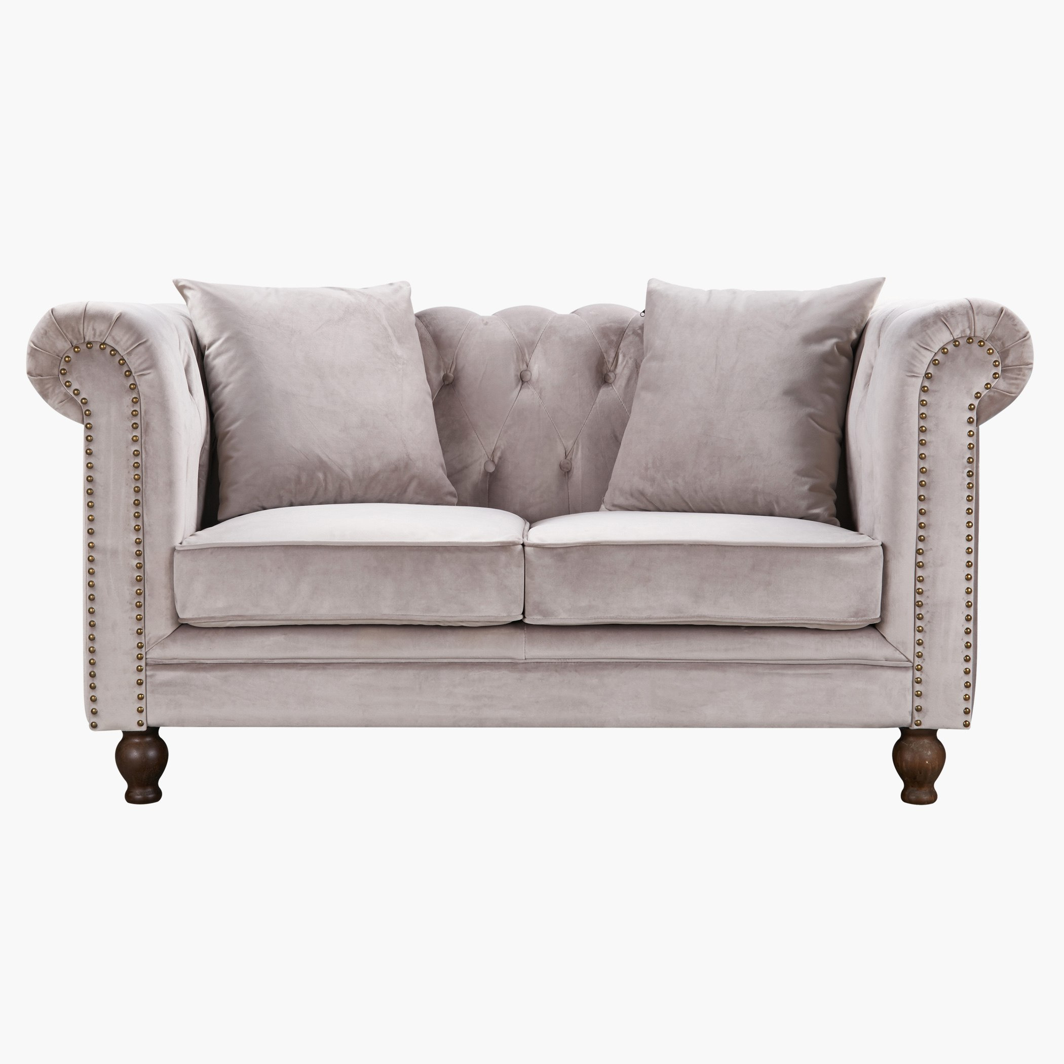 كنبة مخمليّة معنقدة مقعدين مع وسادتين من صوفيا-hbxlivingroom-sofasandarmchairs-sofas-image-1