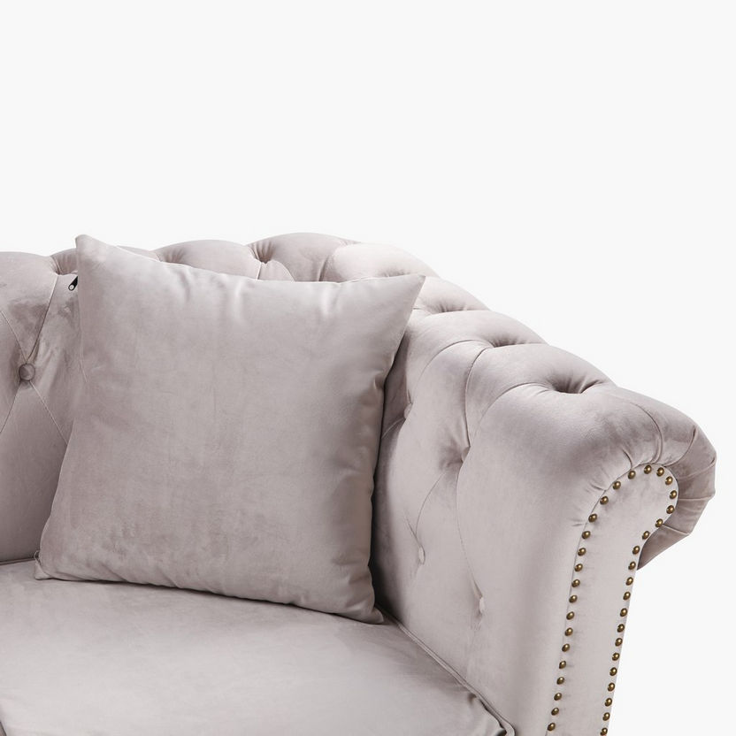 Sofia 2-Seater Tufted Velvet Sofa with 2 Cushions-Sofas-image-3