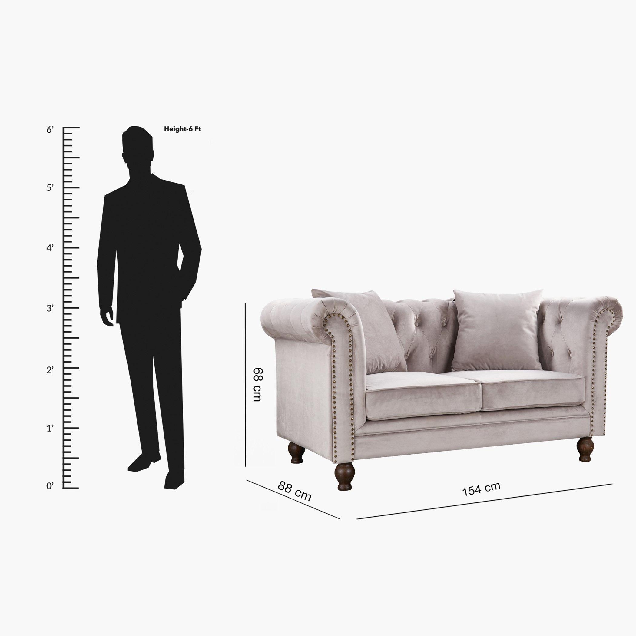 كنبة مخمليّة معنقدة مقعدين مع وسادتين من صوفيا-hbxlivingroom-sofasandarmchairs-sofas-image-7