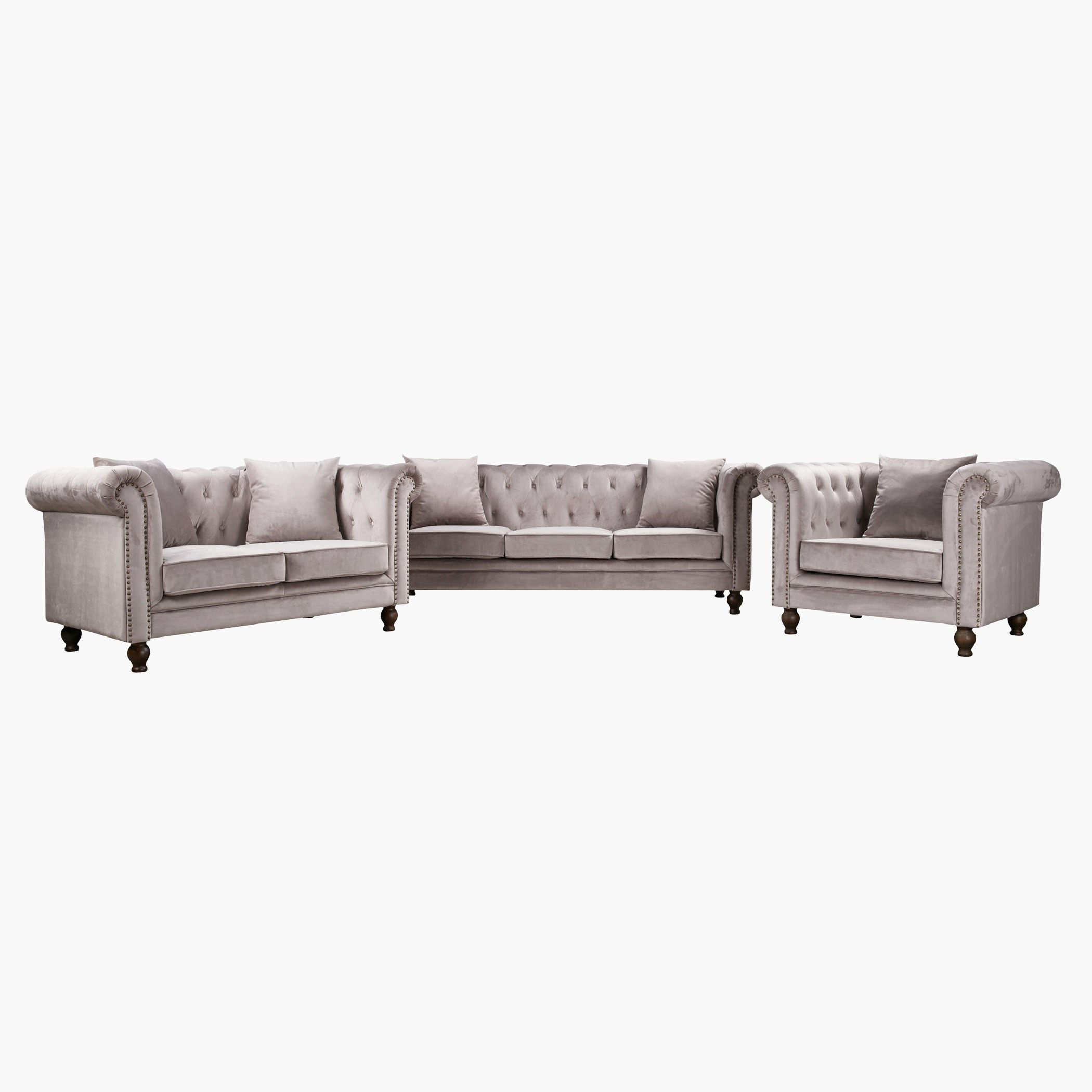 Sofia 1-Seater Tufted Velvet Armchair with Cushion-hbxlivingroom-sofasandarmchairs-sofas-image-6