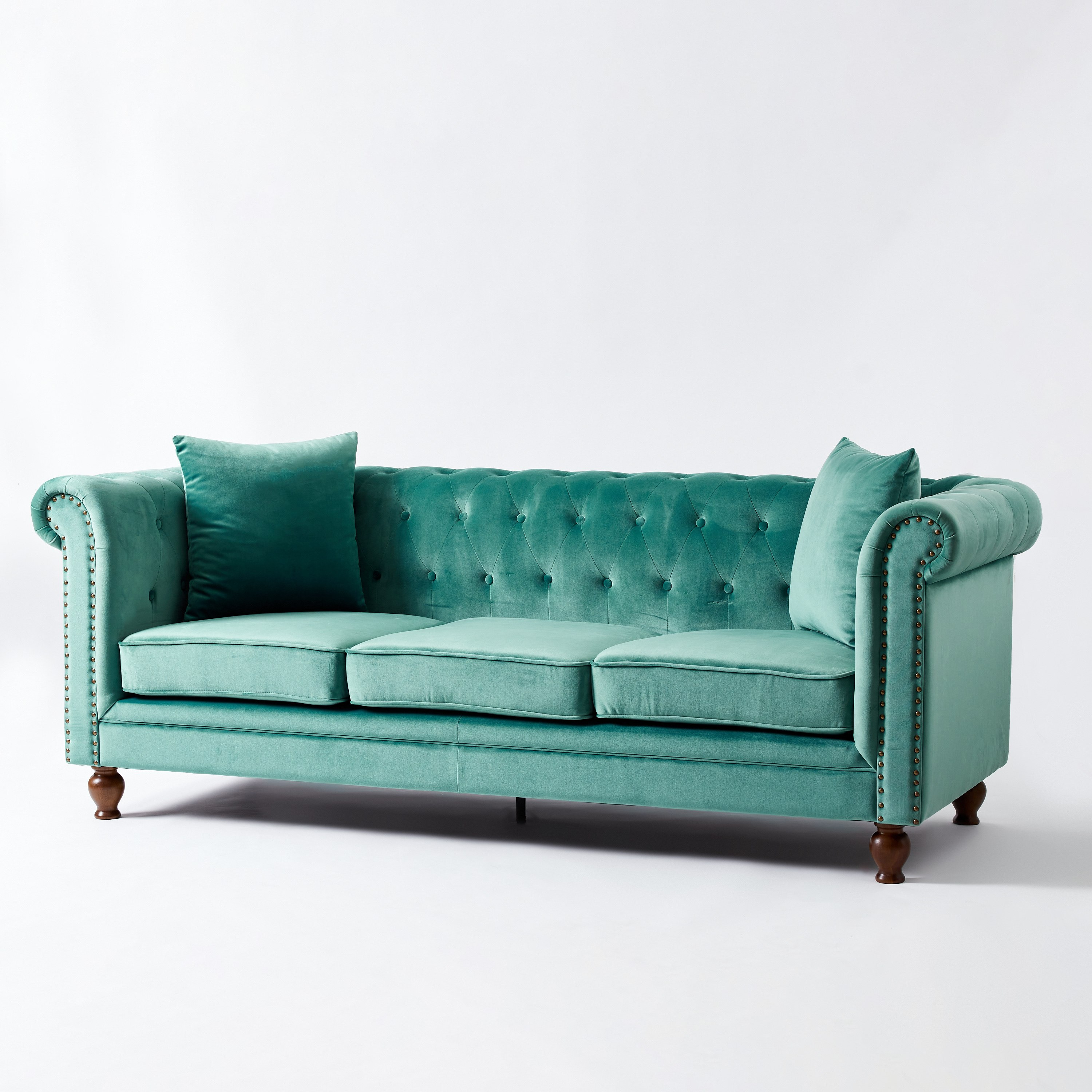 كنبة مخمل معنقدة 3 مقاعد مع وسادتين من صوفيا-hbxlivingroom-sofasandarmchairs-sofas-image-7