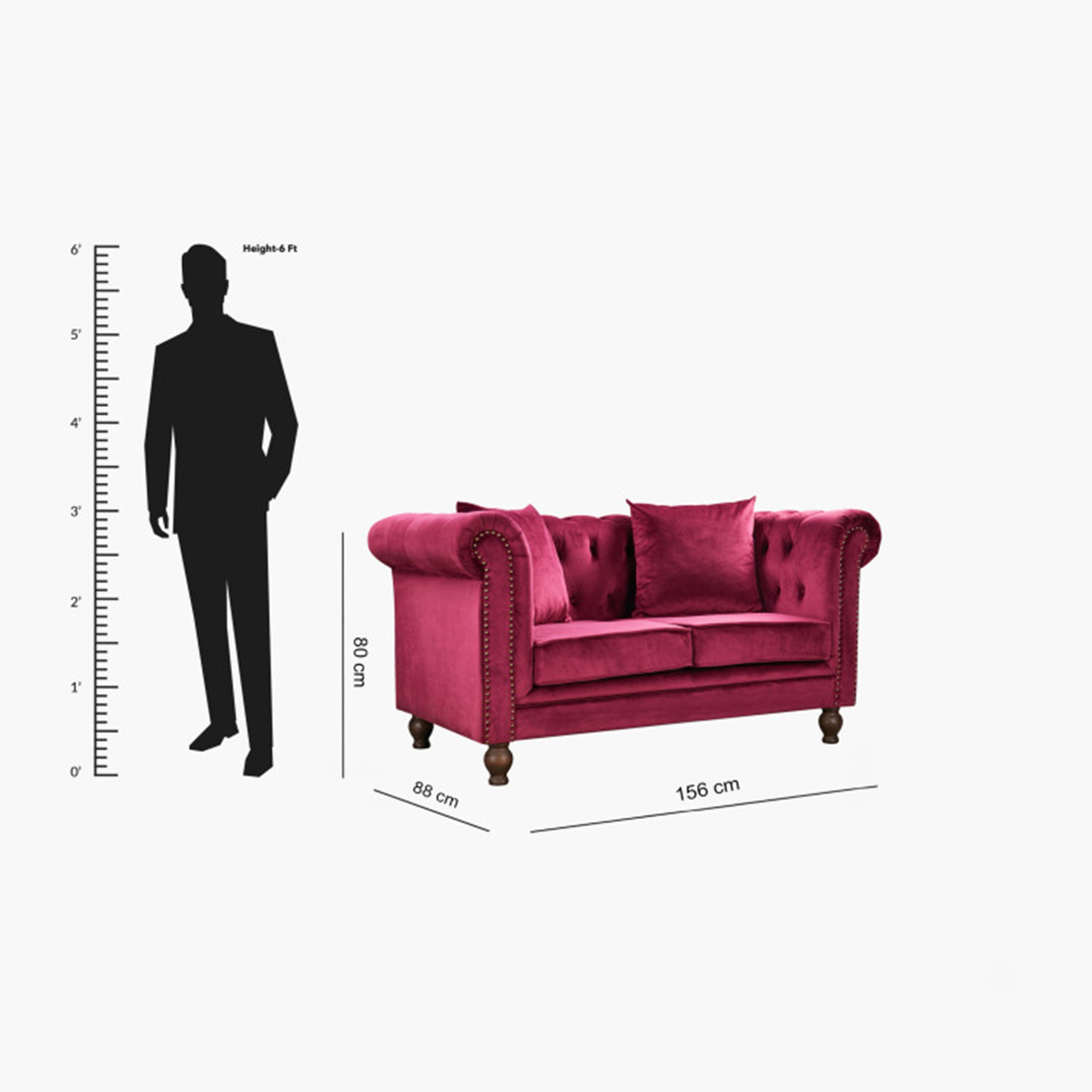 كنبة مخمل معنقدة مقعدين مع وسادتين من صوفيا-hbxlivingroom-sofasandarmchairs-sofas-image-9