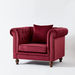 Sofia 1-Seater Tufted Velvet Armchair with Cushion-Armchairs-thumbnail-7