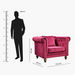Sofia 1-Seater Tufted Velvet Armchair with Cushion-Armchairs-thumbnailMobile-8
