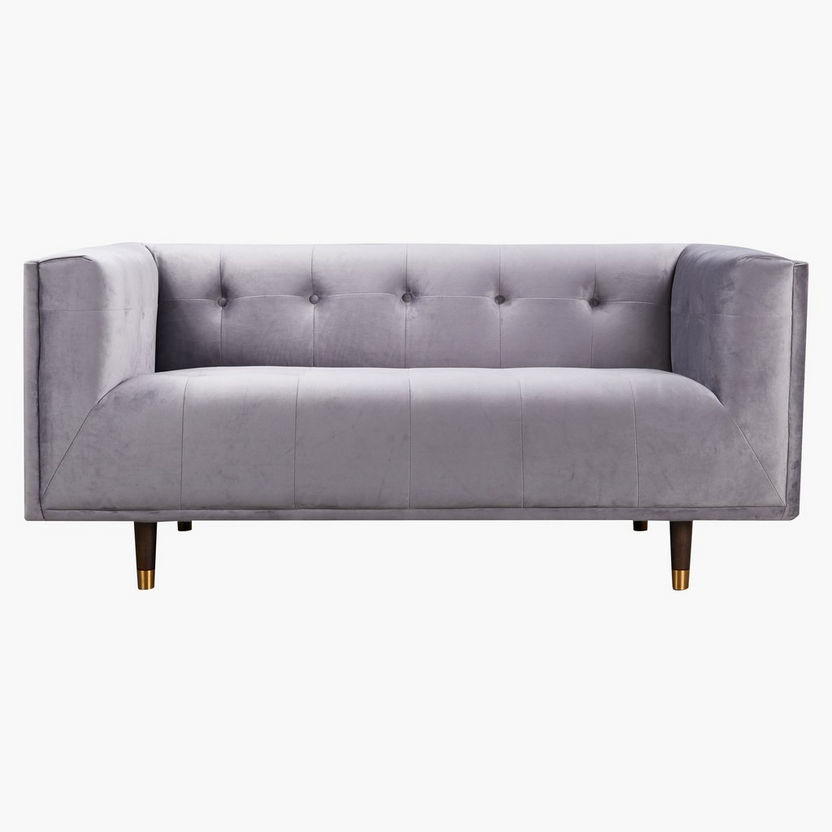 Christina 2-Seater Velvet Sofa-Sofas-image-0