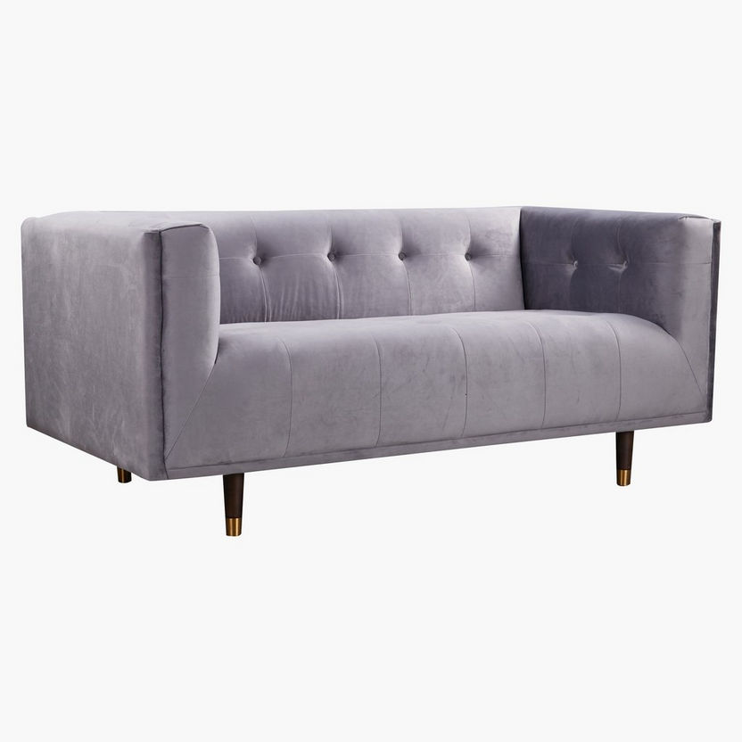 Christina 2-Seater Velvet Sofa-Sofas-image-1