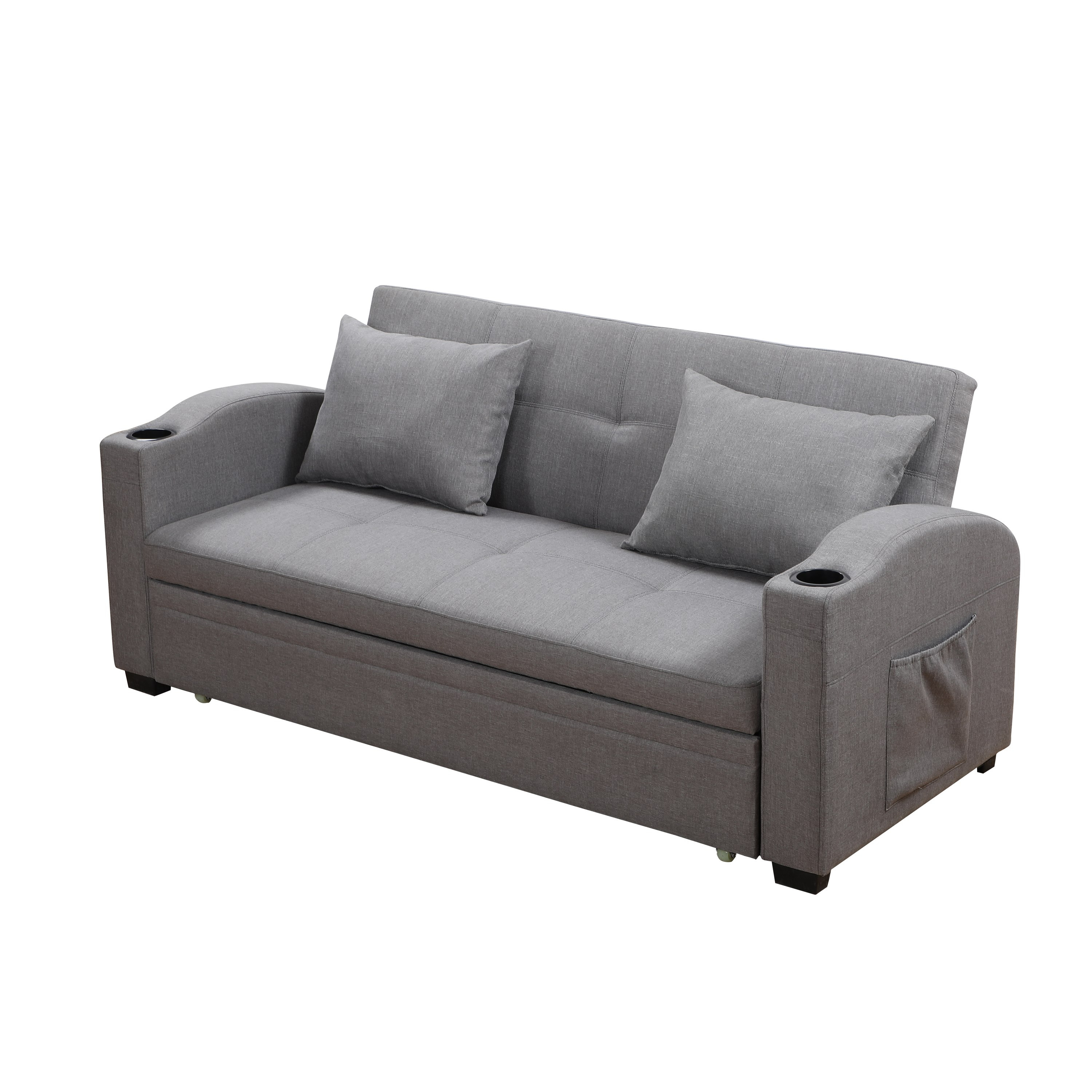 كنبة سرير قماشيّة تسحب للخارج 3 مقاعد مع 2 حامل أكواب ووسائد من مورجان-hbxlivingroom-sofasandarmchairs-sofas-image-6