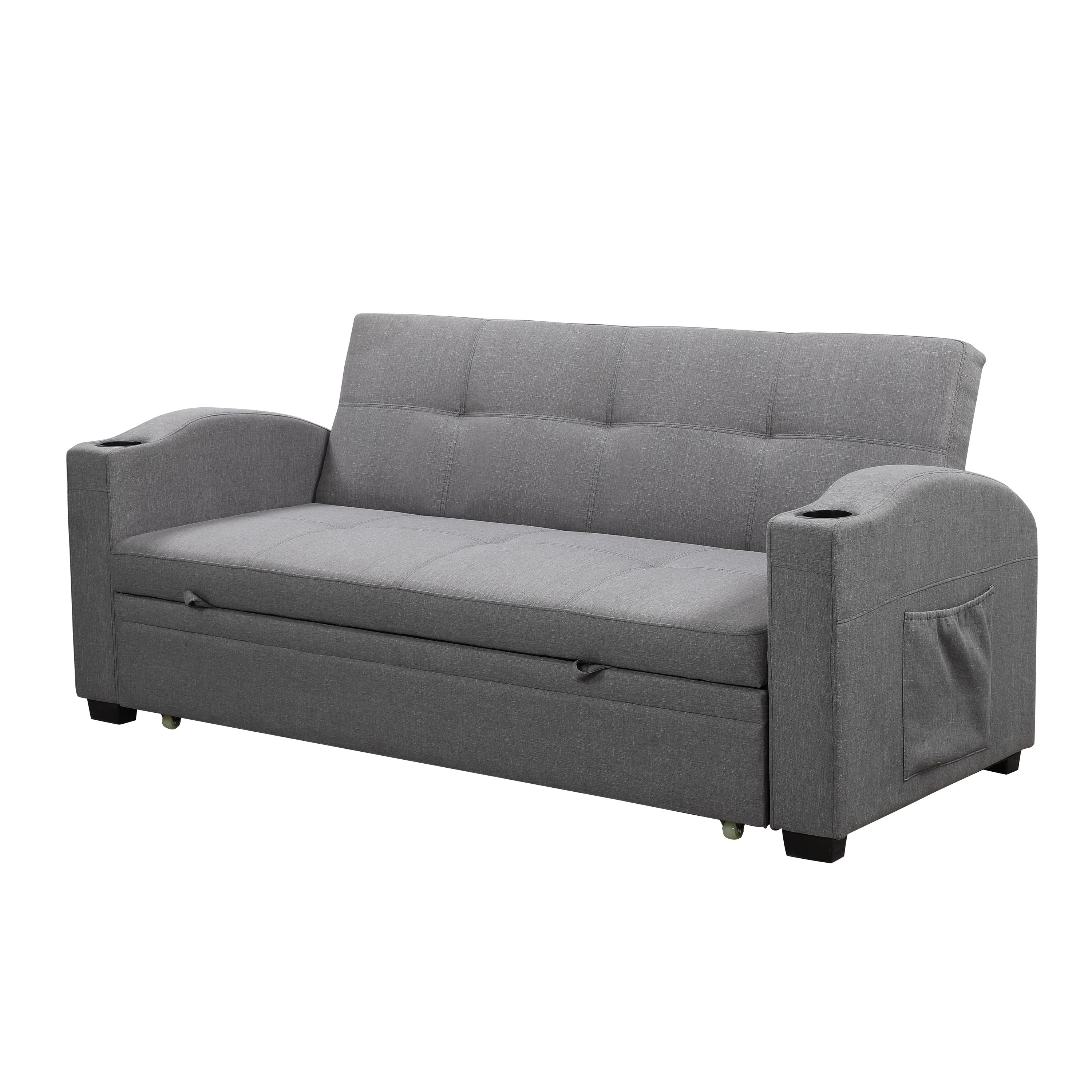 كنبة سرير قماشيّة تسحب للخارج 3 مقاعد مع 2 حامل أكواب ووسائد من مورجان-hbxlivingroom-sofasandarmchairs-sofas-image-7