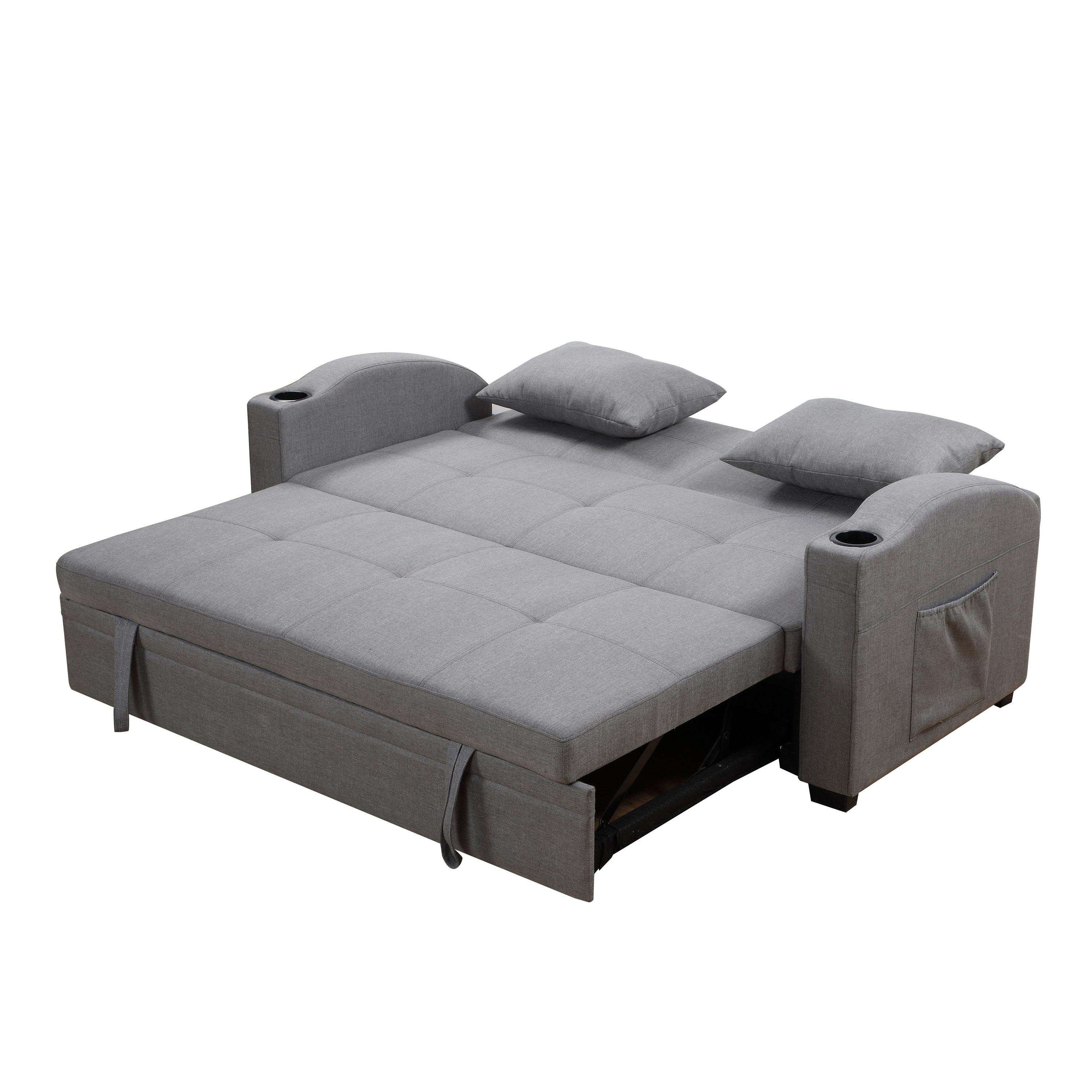 كنبة سرير قماشيّة تسحب للخارج 3 مقاعد مع 2 حامل أكواب ووسائد من مورجان-hbxlivingroom-sofasandarmchairs-sofas-image-8